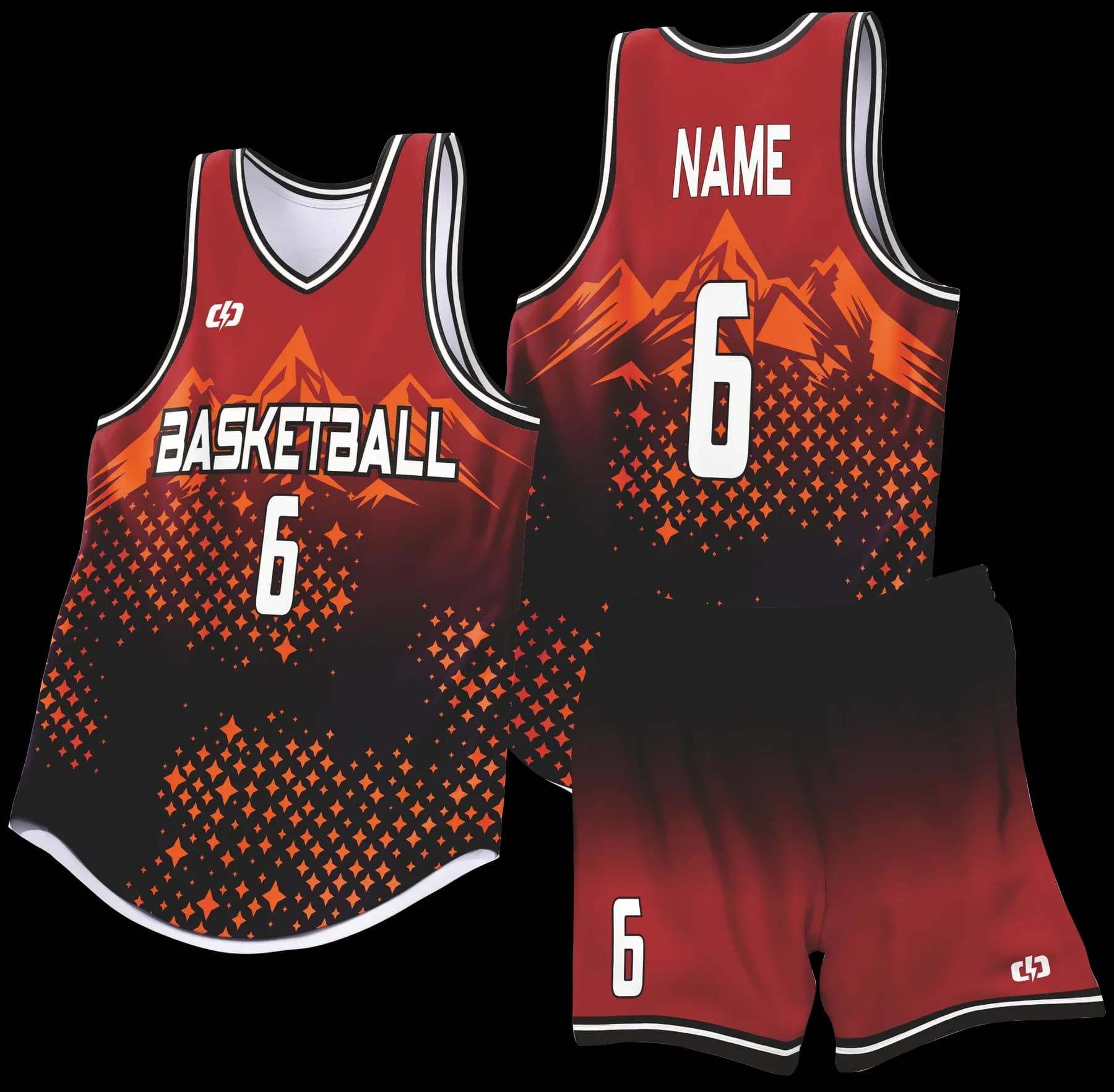 Custom basketball uniform design B95