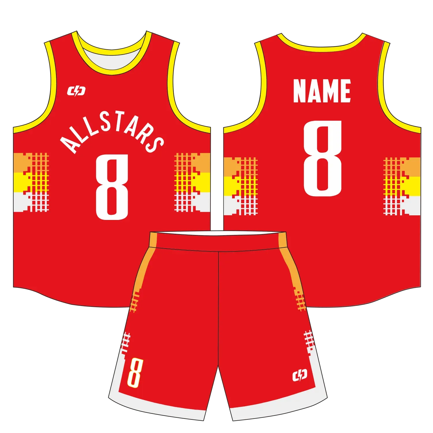 Custom basketball uniform design B66