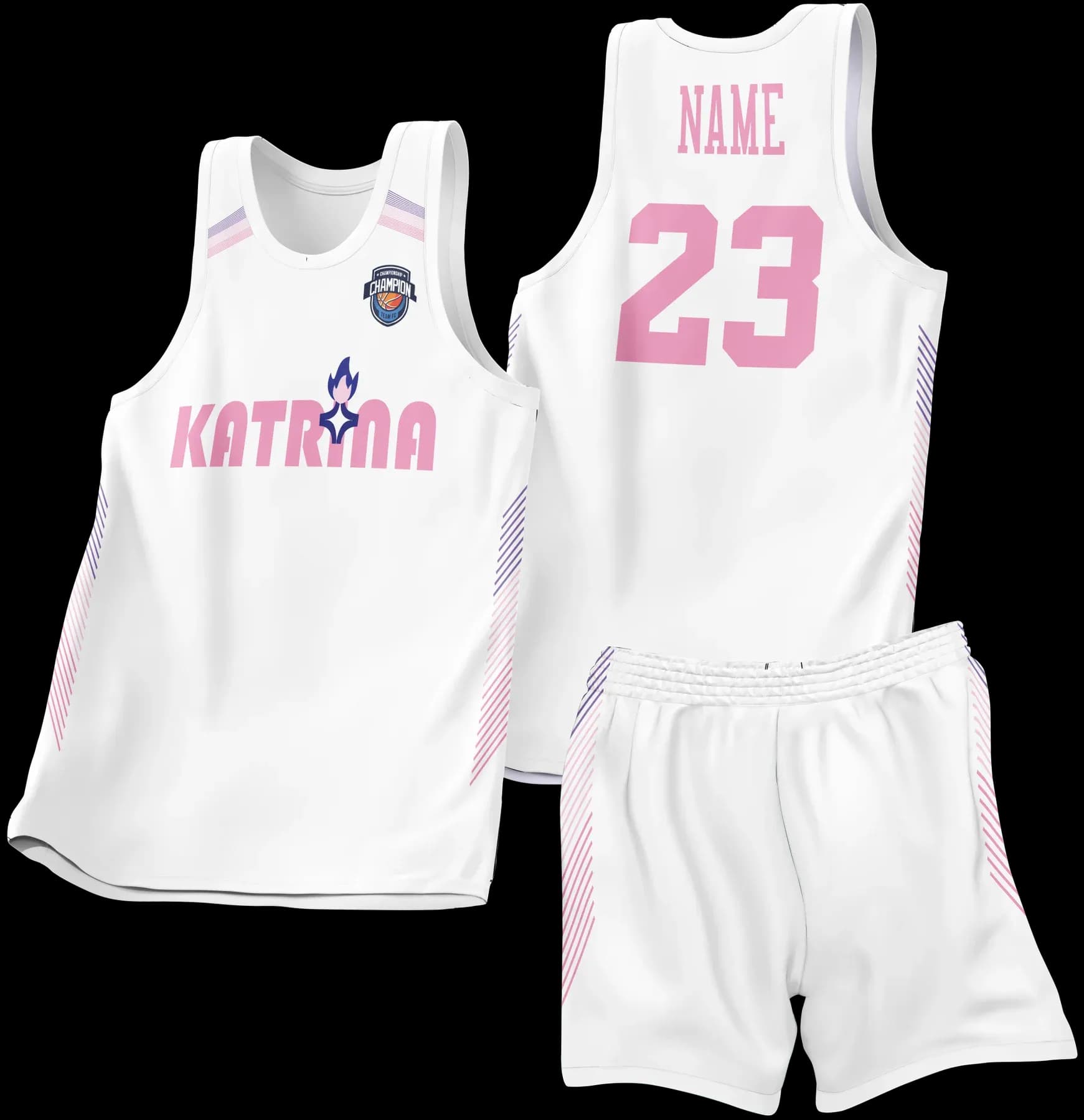 Custom basketball uniform design B22JW
