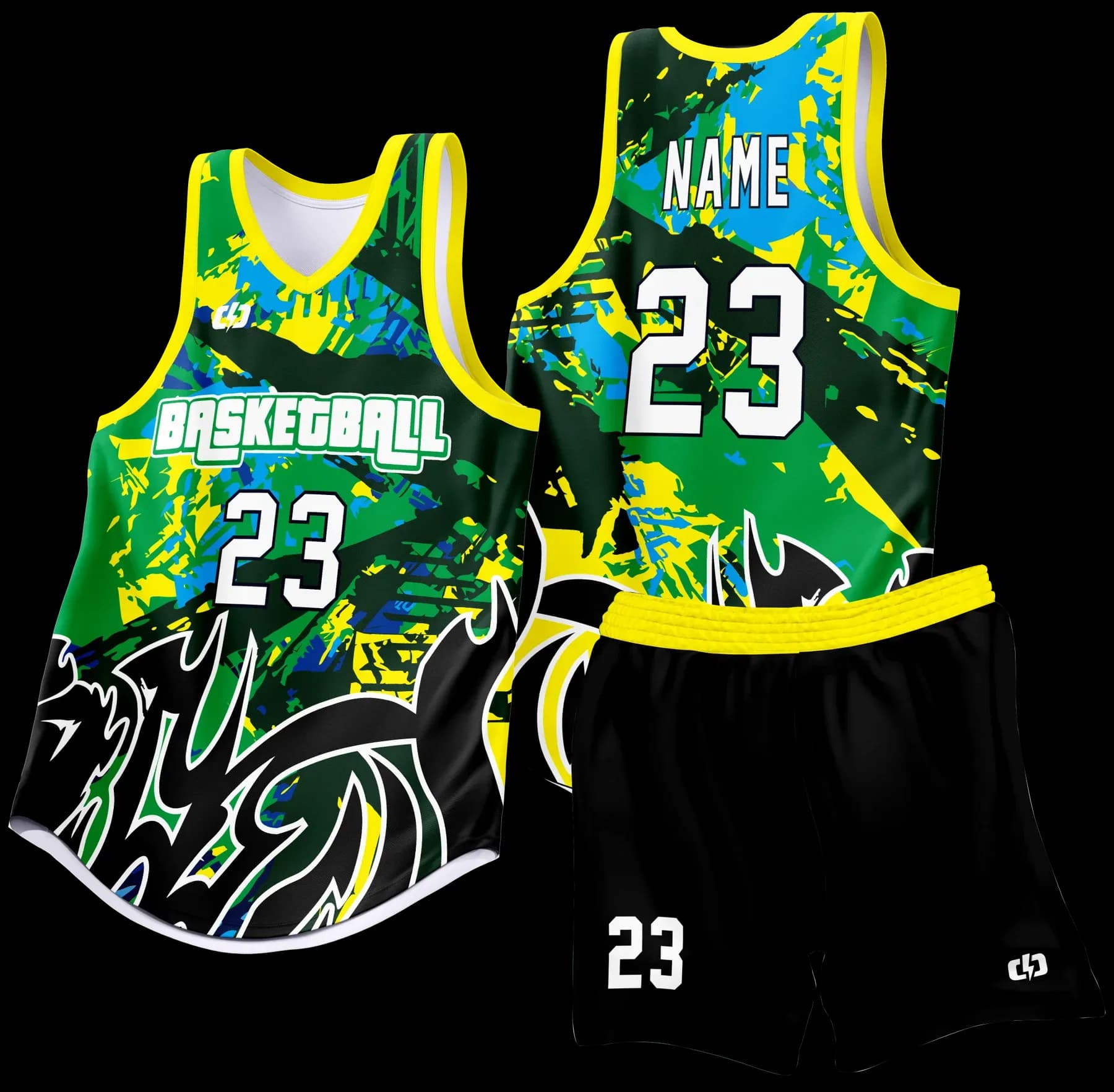 Custom basketball uniform design B85
