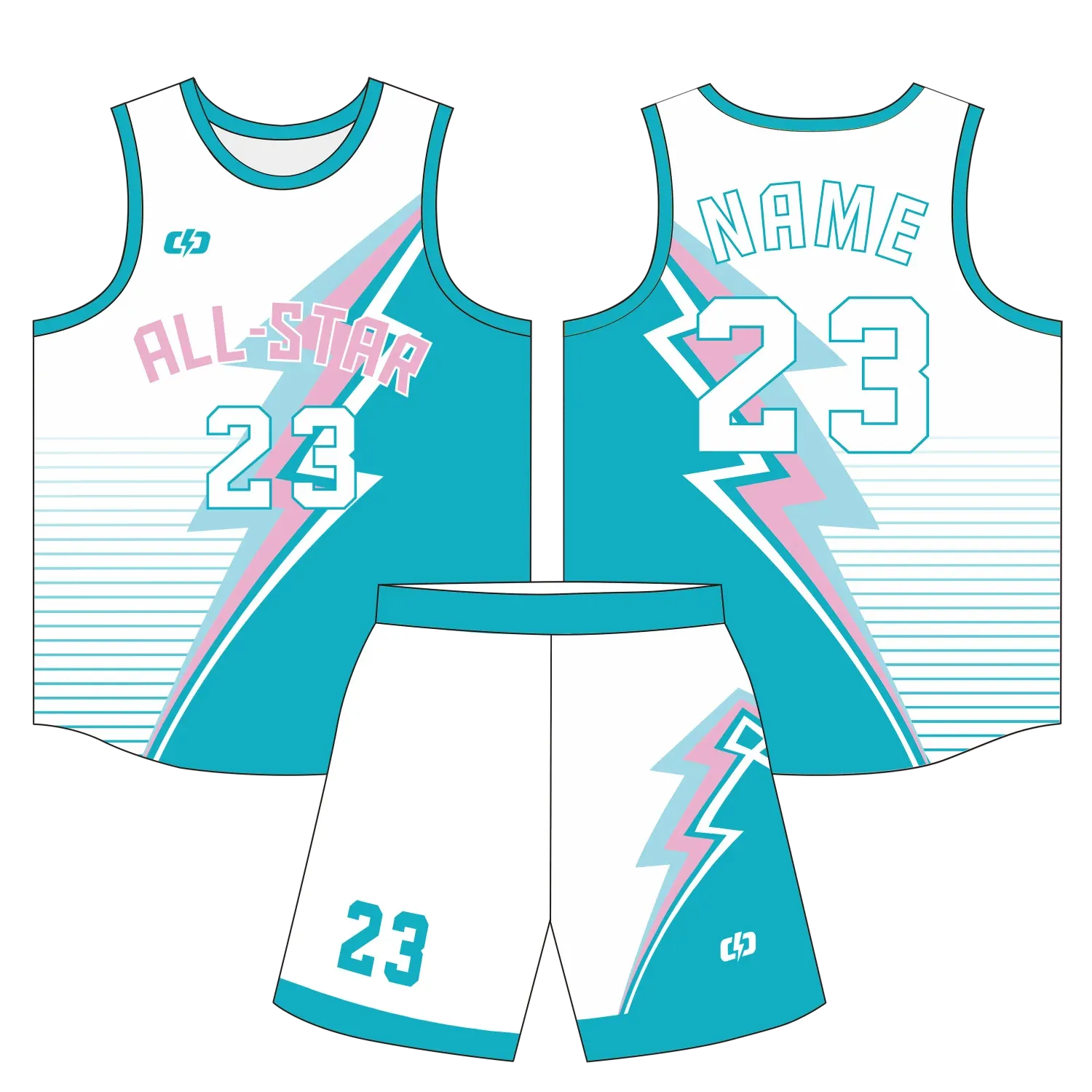Custom basketball uniform design B62
