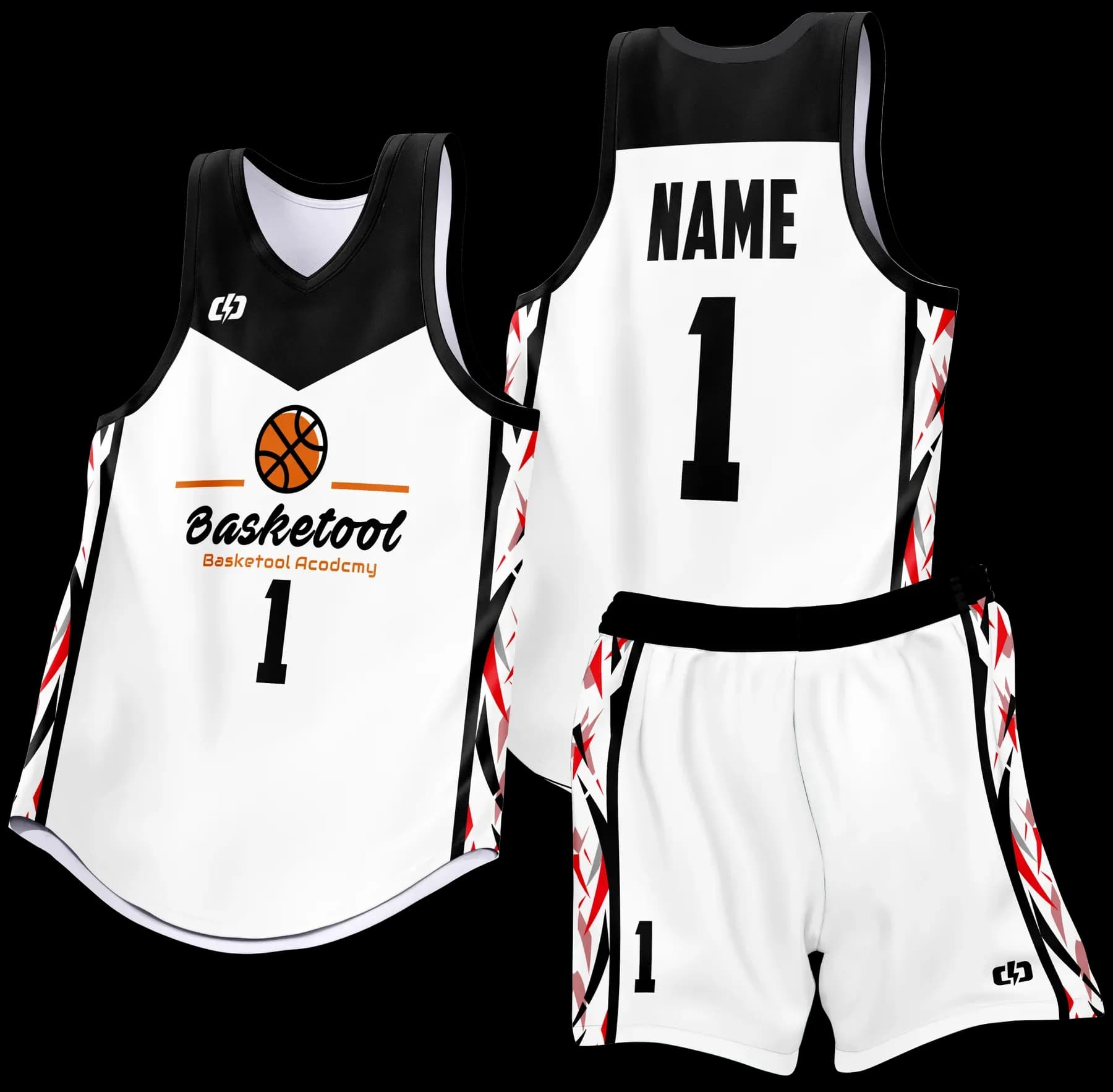 Custom basketball uniform design B80