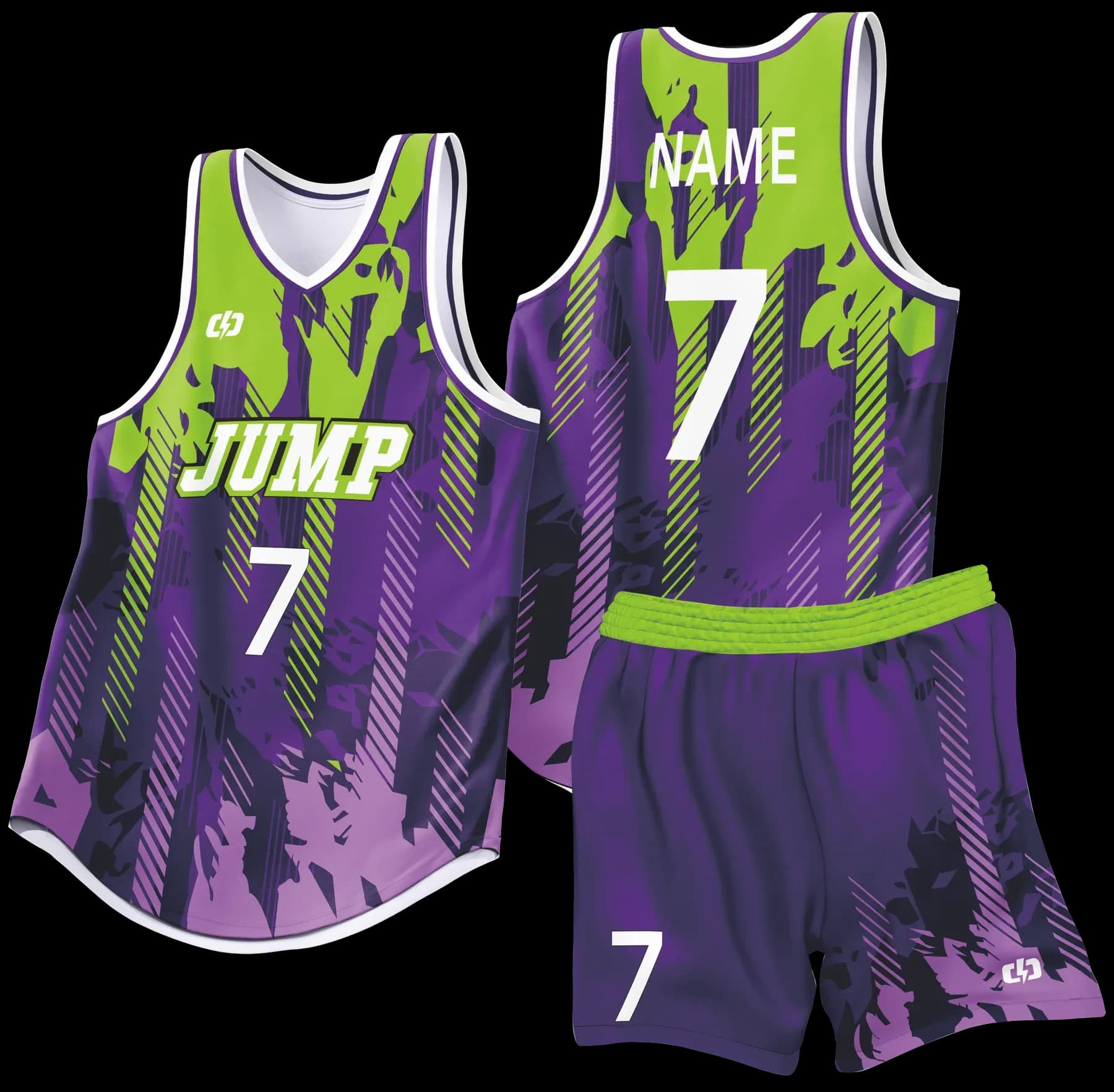 Custom basketball uniform design B96