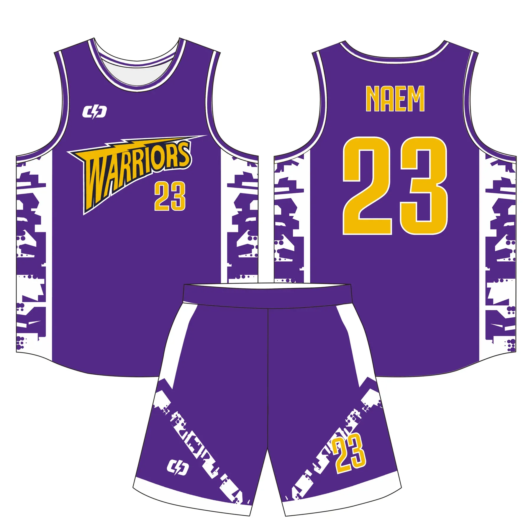 Custom basketball uniform design B71