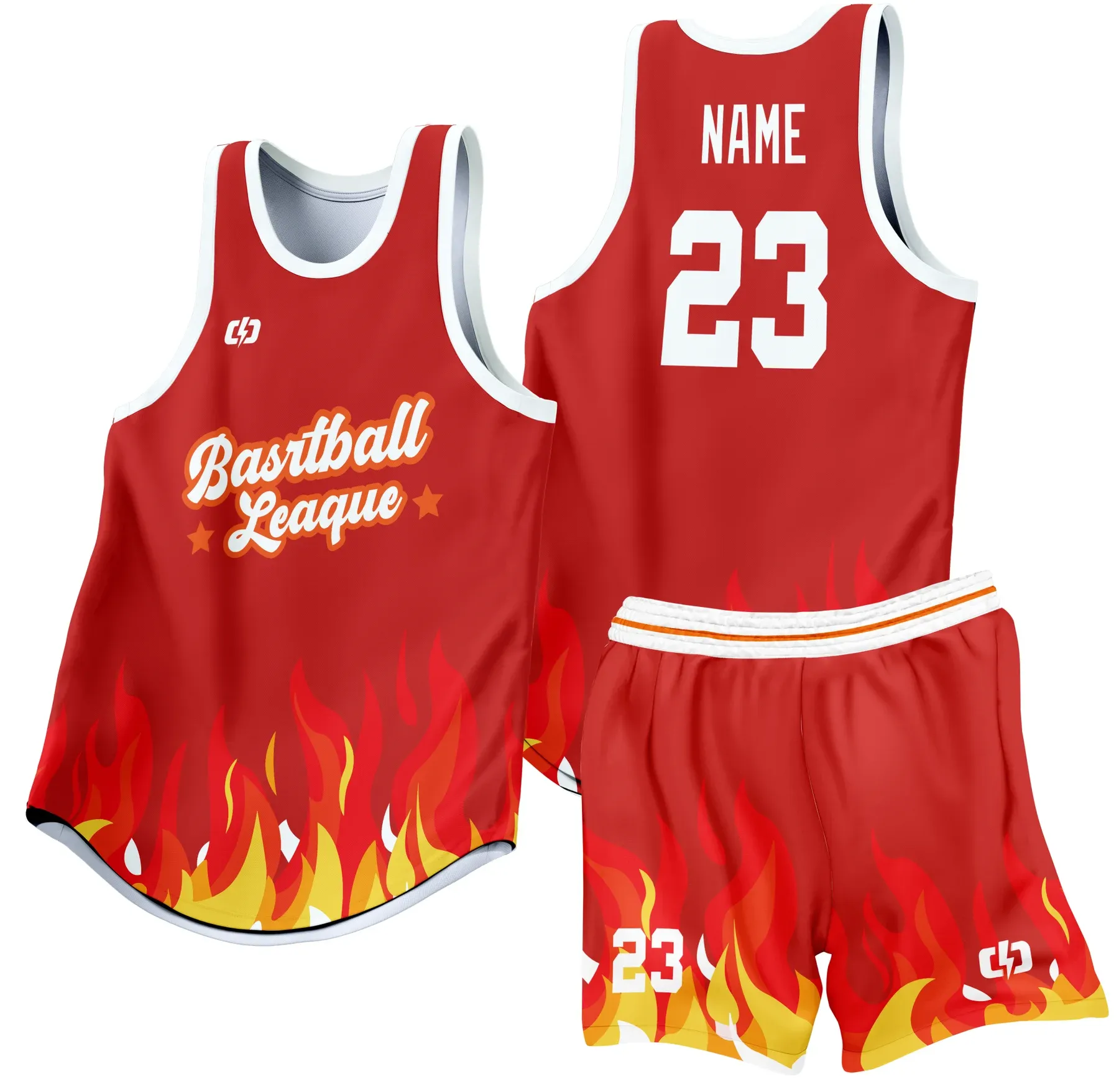 Custom basketball uniform design B29