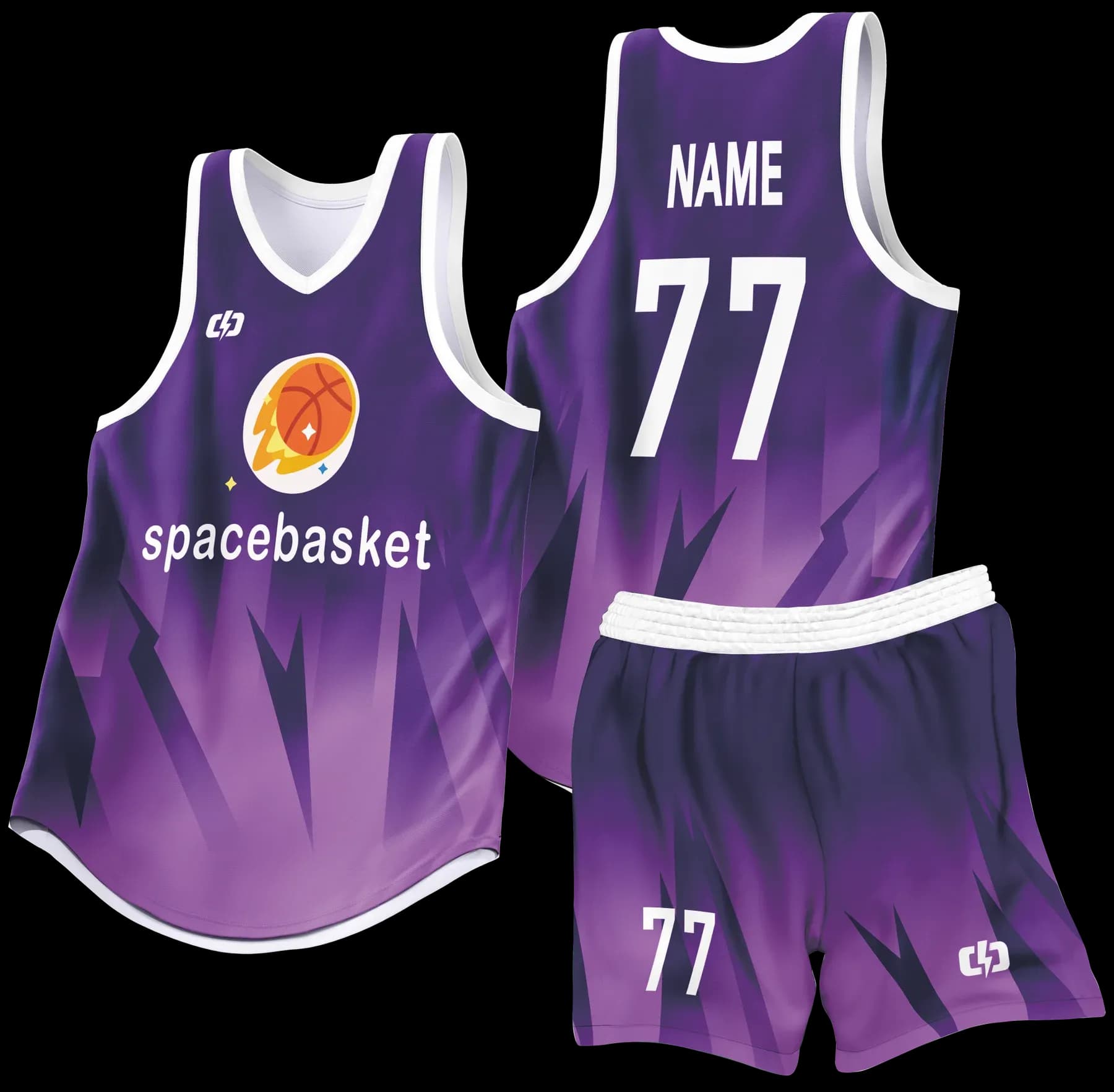 Custom basketball uniform design B94