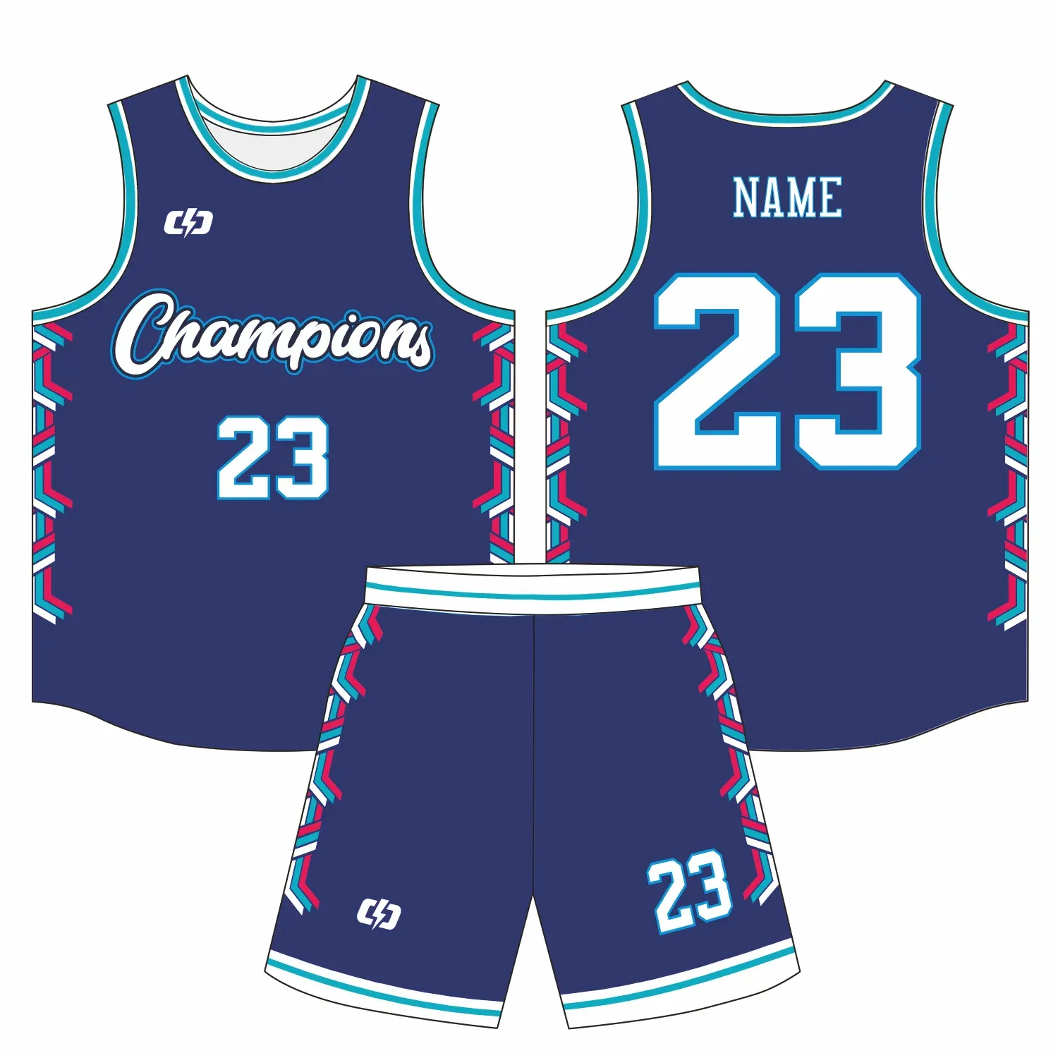 Custom basketball uniform design B69