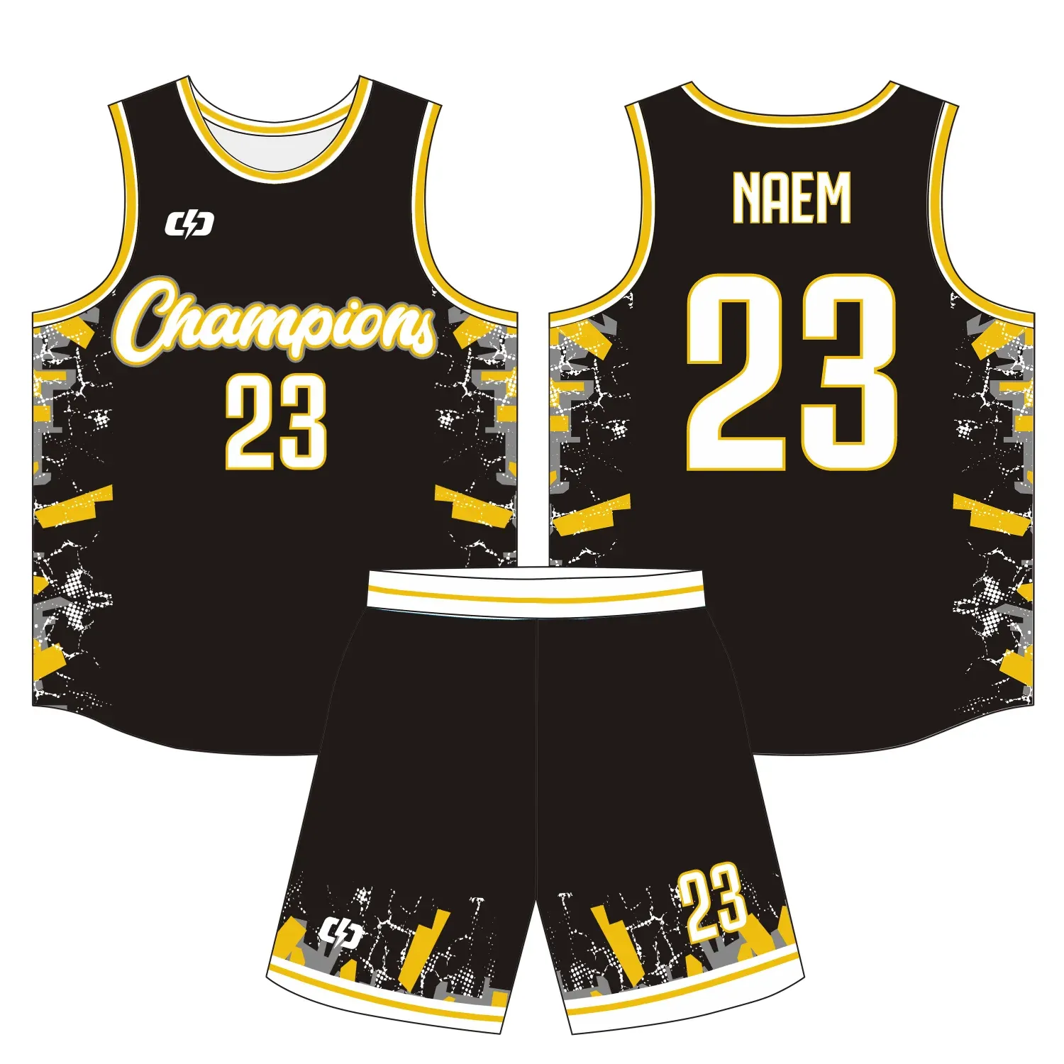Custom basketball uniform design B70