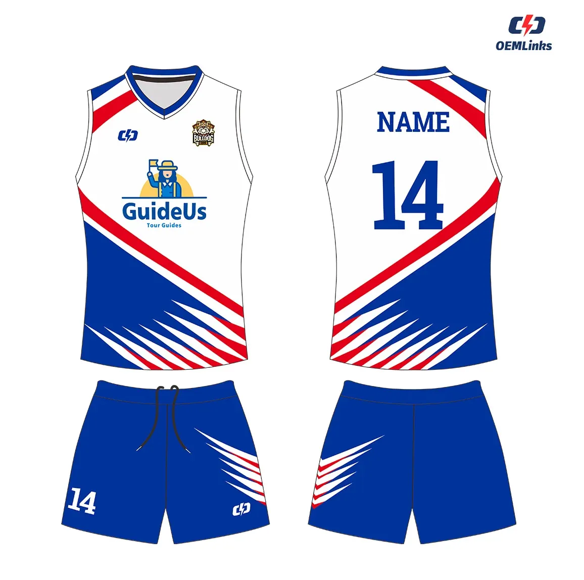 Custom volleyball uniform design UW23