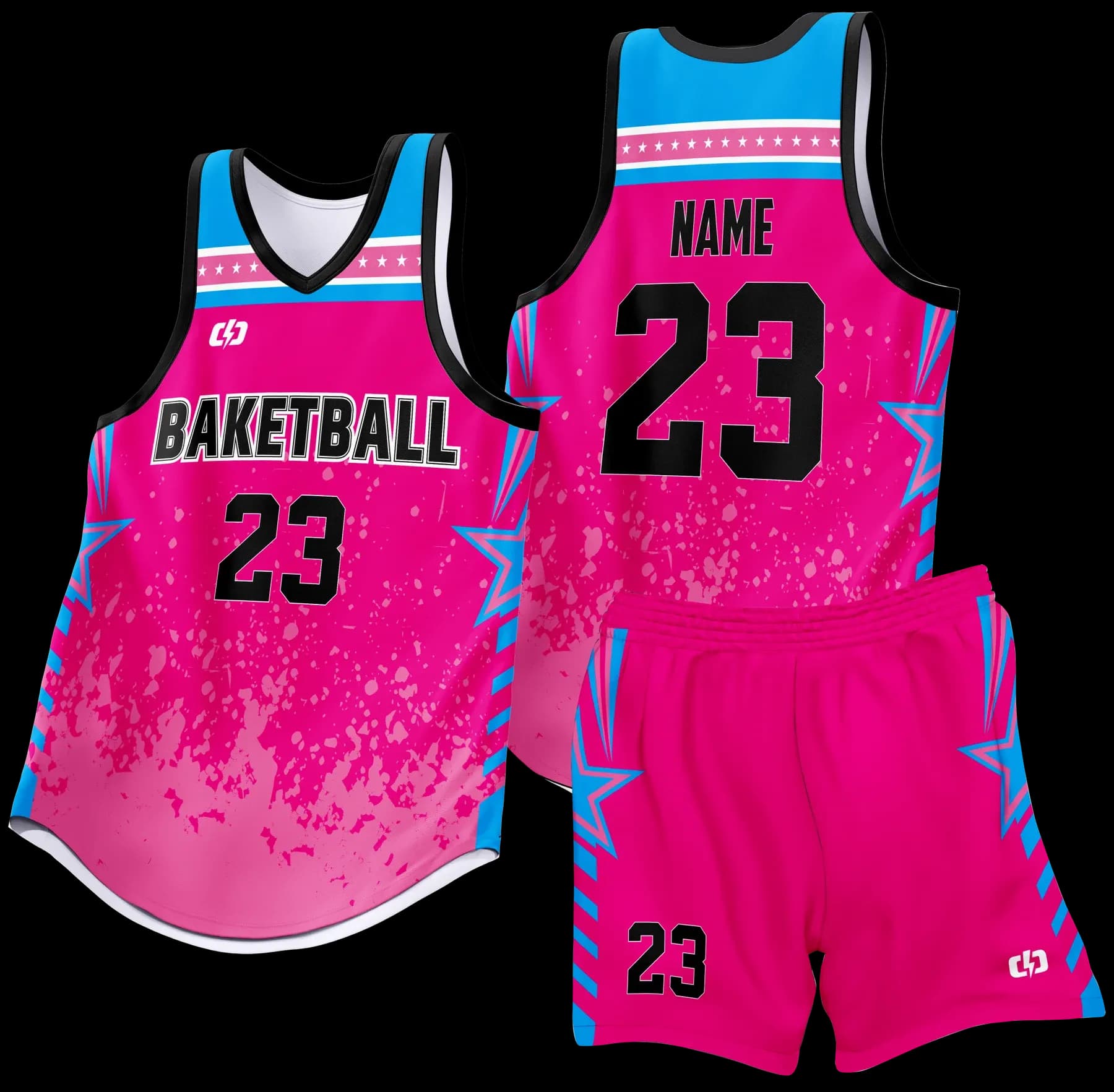 Custom basketball uniform design B86