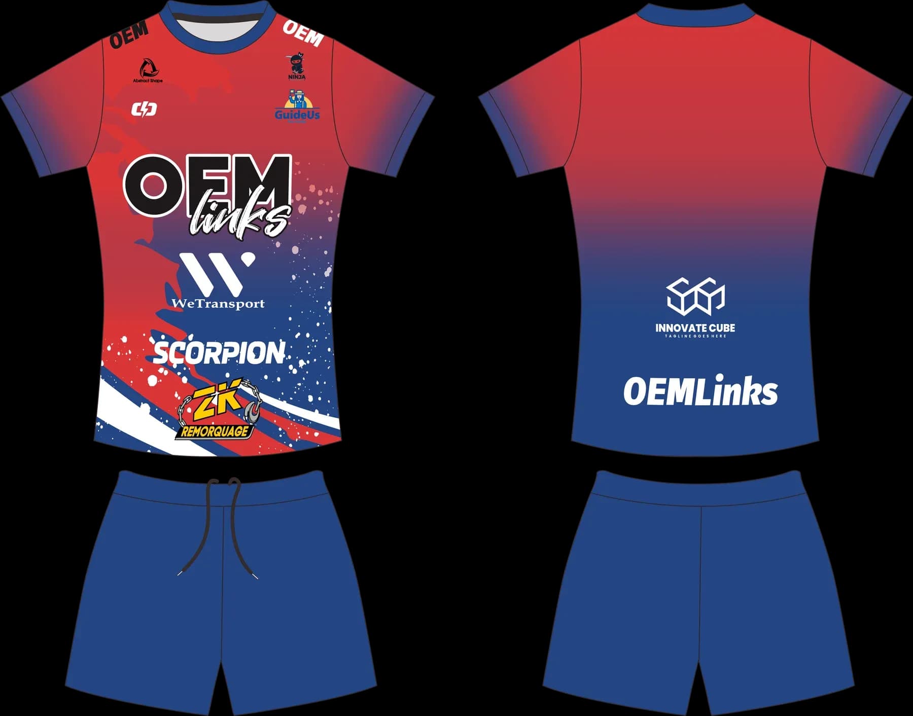 Custom volleyball uniform design UP03