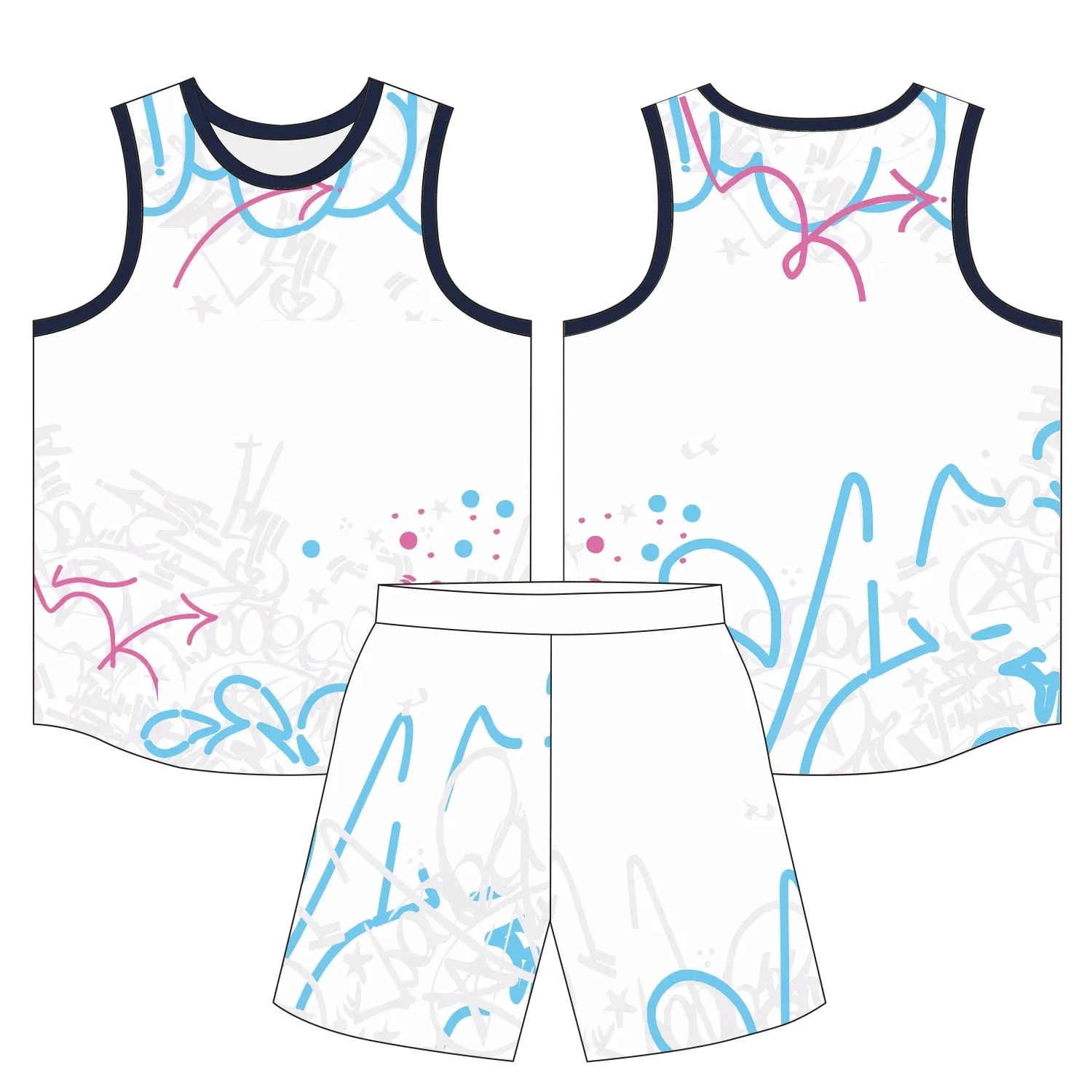 Custom basketball uniform design B81