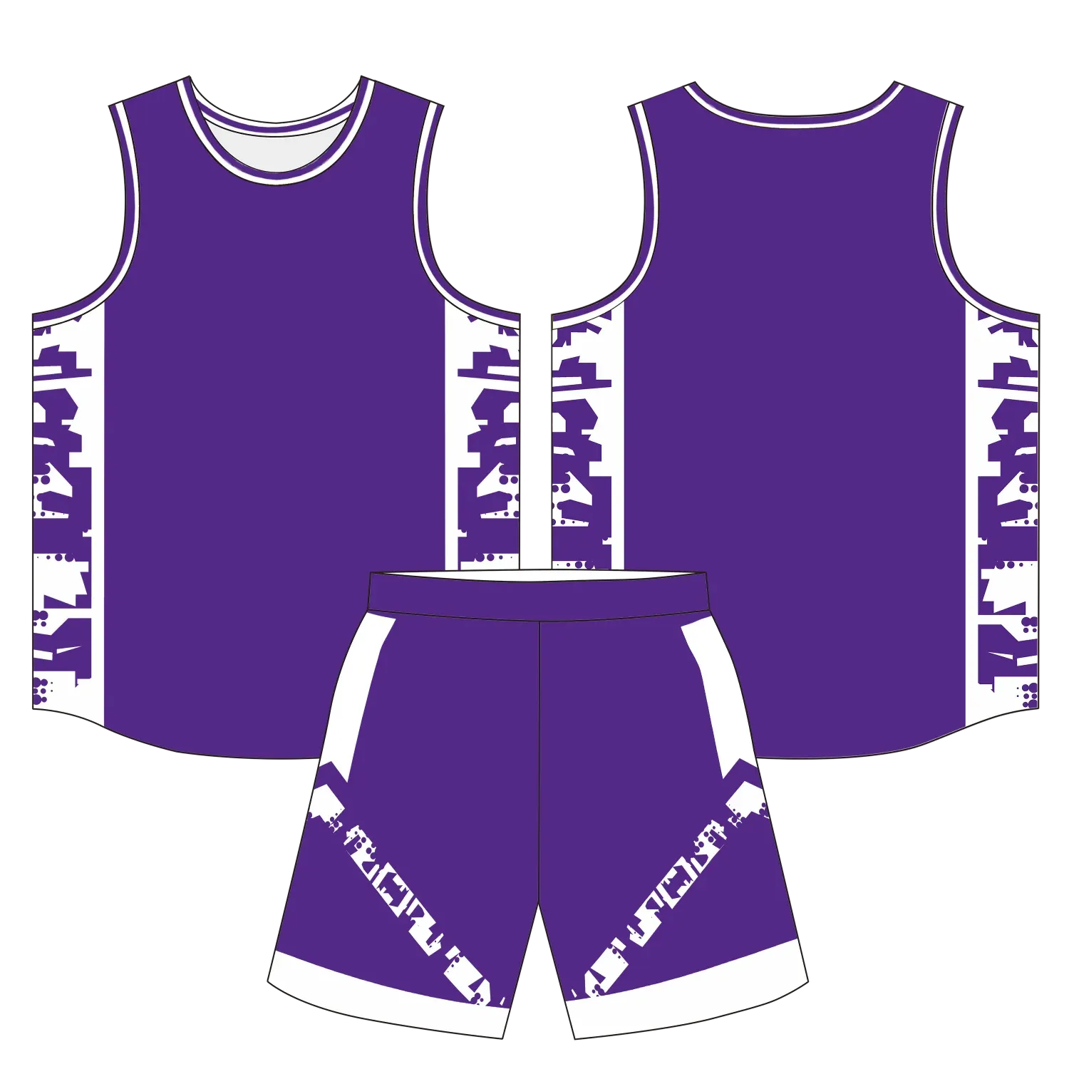 Custom basketball uniform design B71