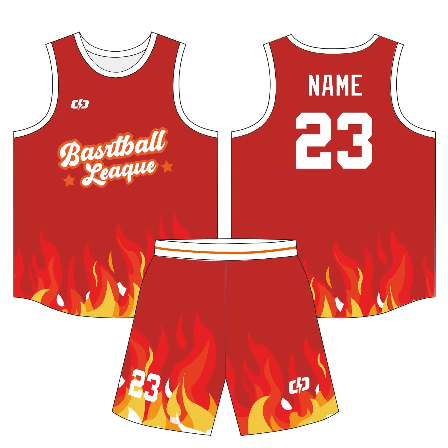 Custom basketball uniform design B29