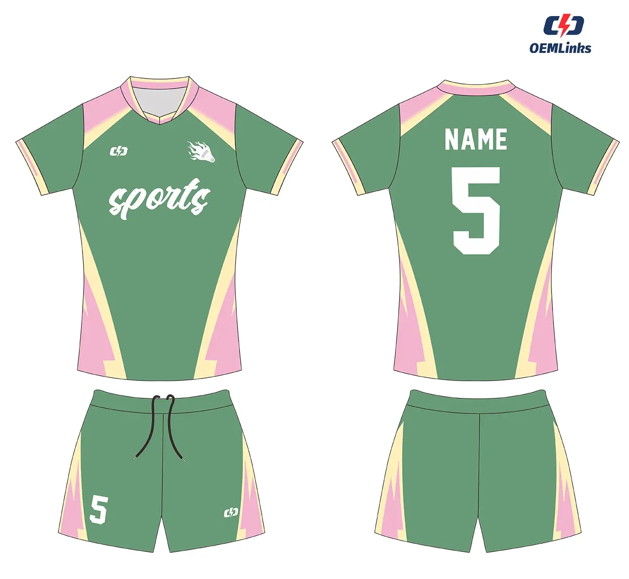 Custom volleyball uniform design UP09
