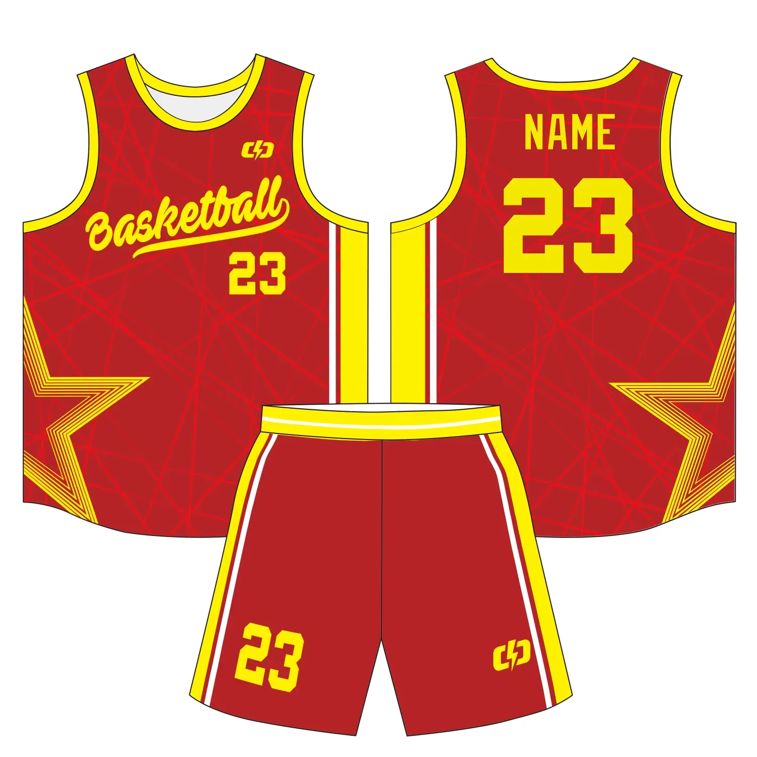 Custom basketball uniform design B44