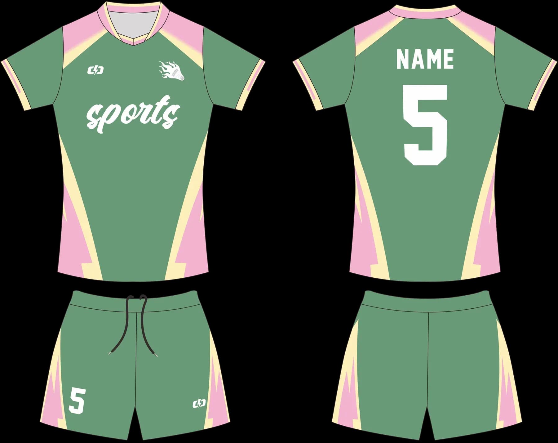 Custom volleyball uniform design UP09