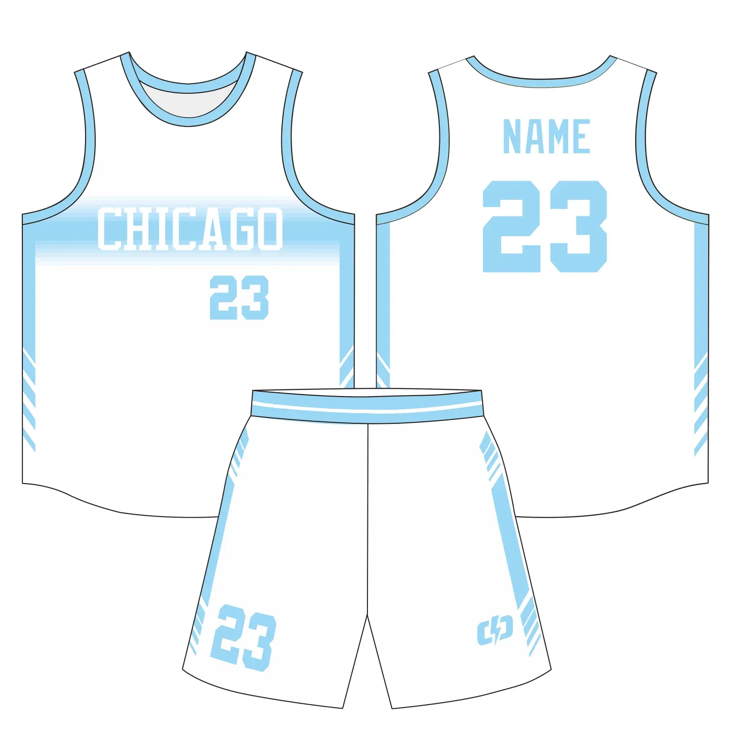 Custom basketball uniform design B36