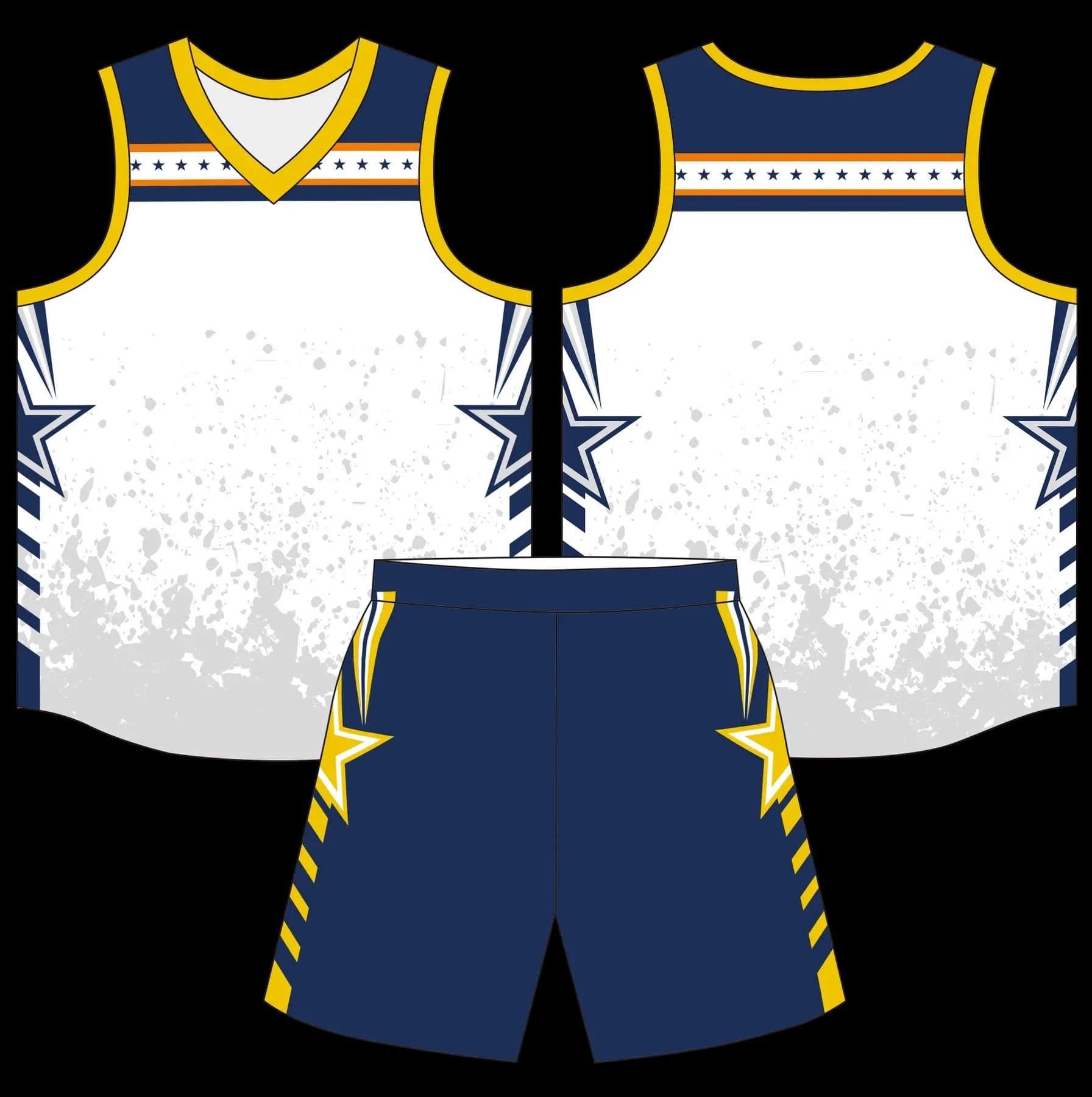 Custom basketball uniform design B86