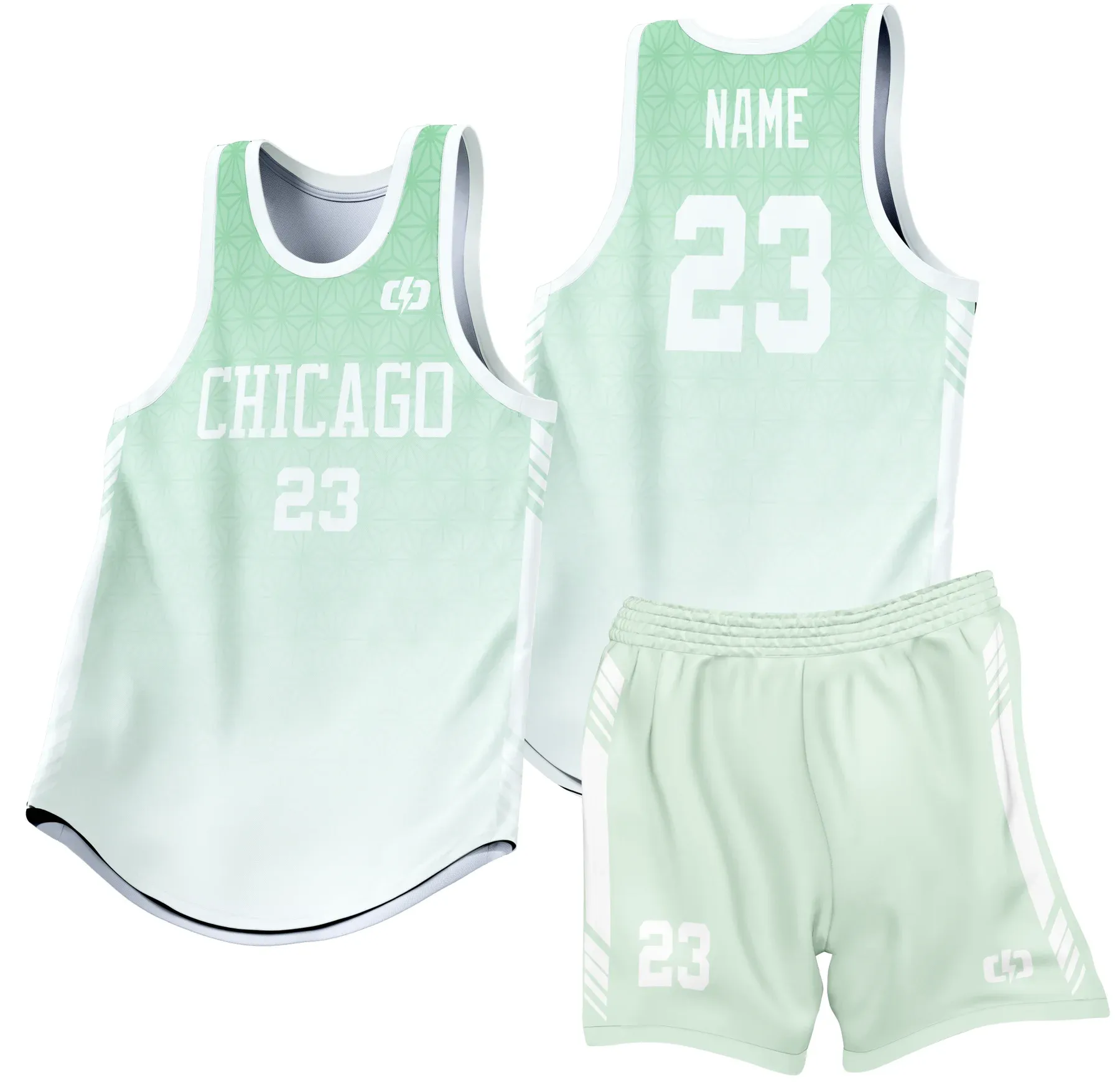 Custom basketball uniform design B34