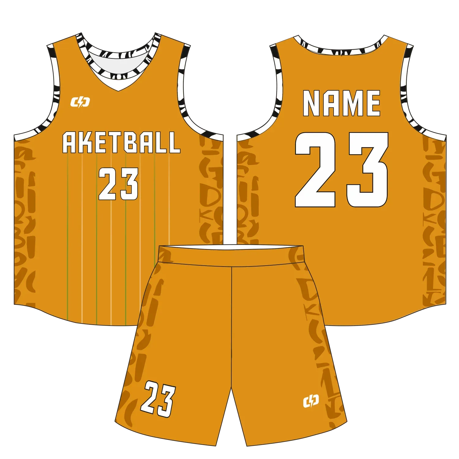 Custom basketball uniform design B63