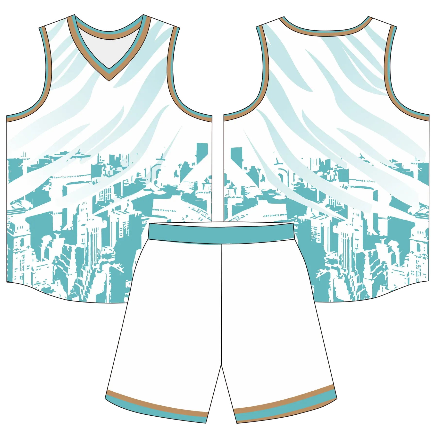 Custom basketball uniform design B92