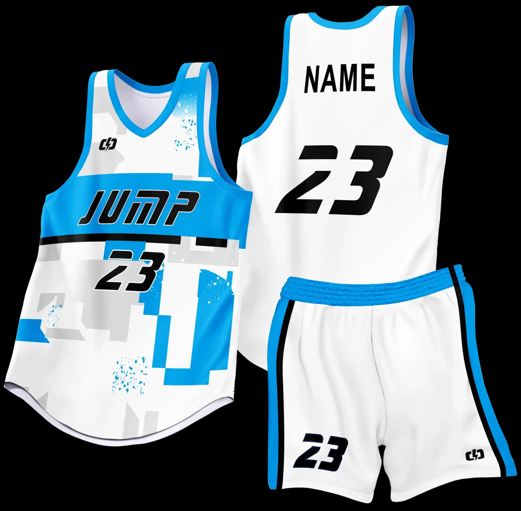Custom basketball uniform design B87