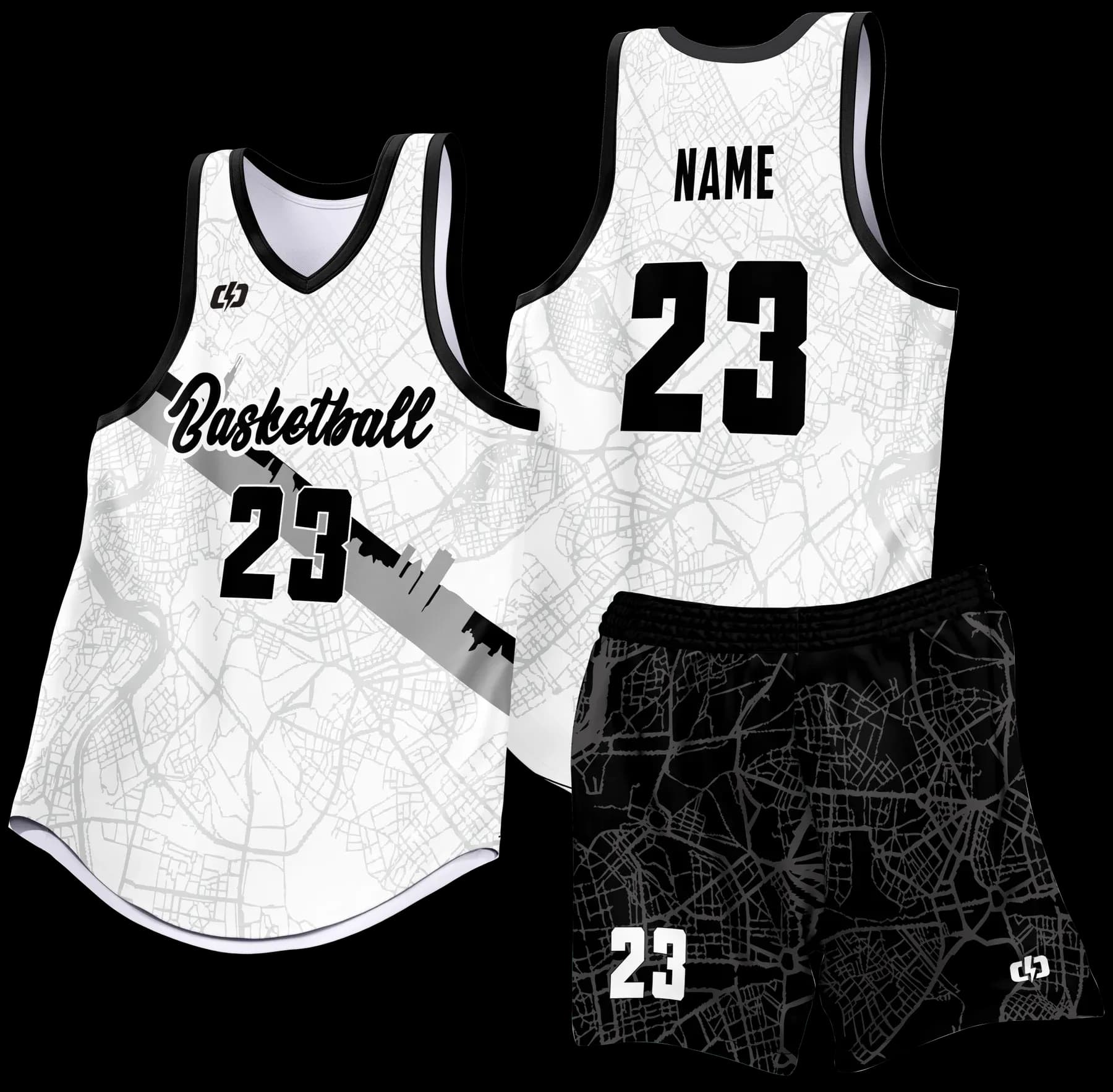 Custom basketball uniform design B82