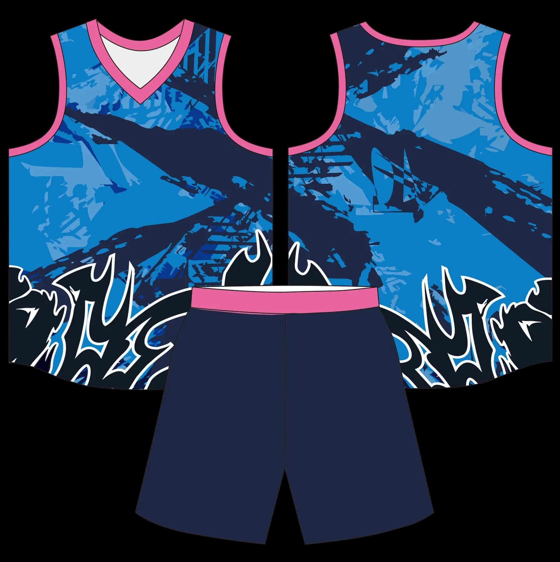 Custom basketball uniform design B85