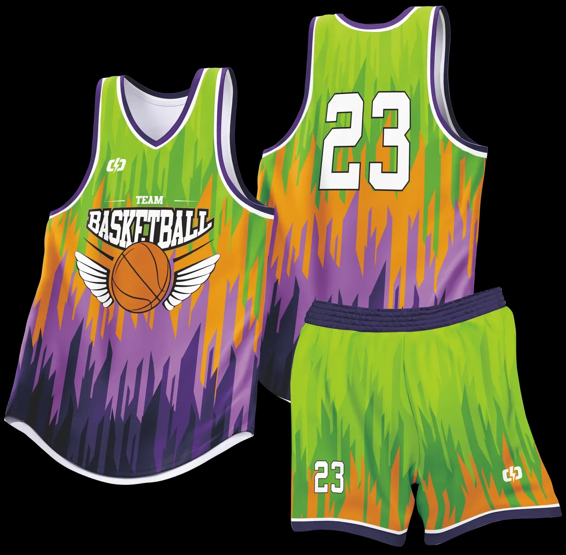 Custom basketball uniform design B89
