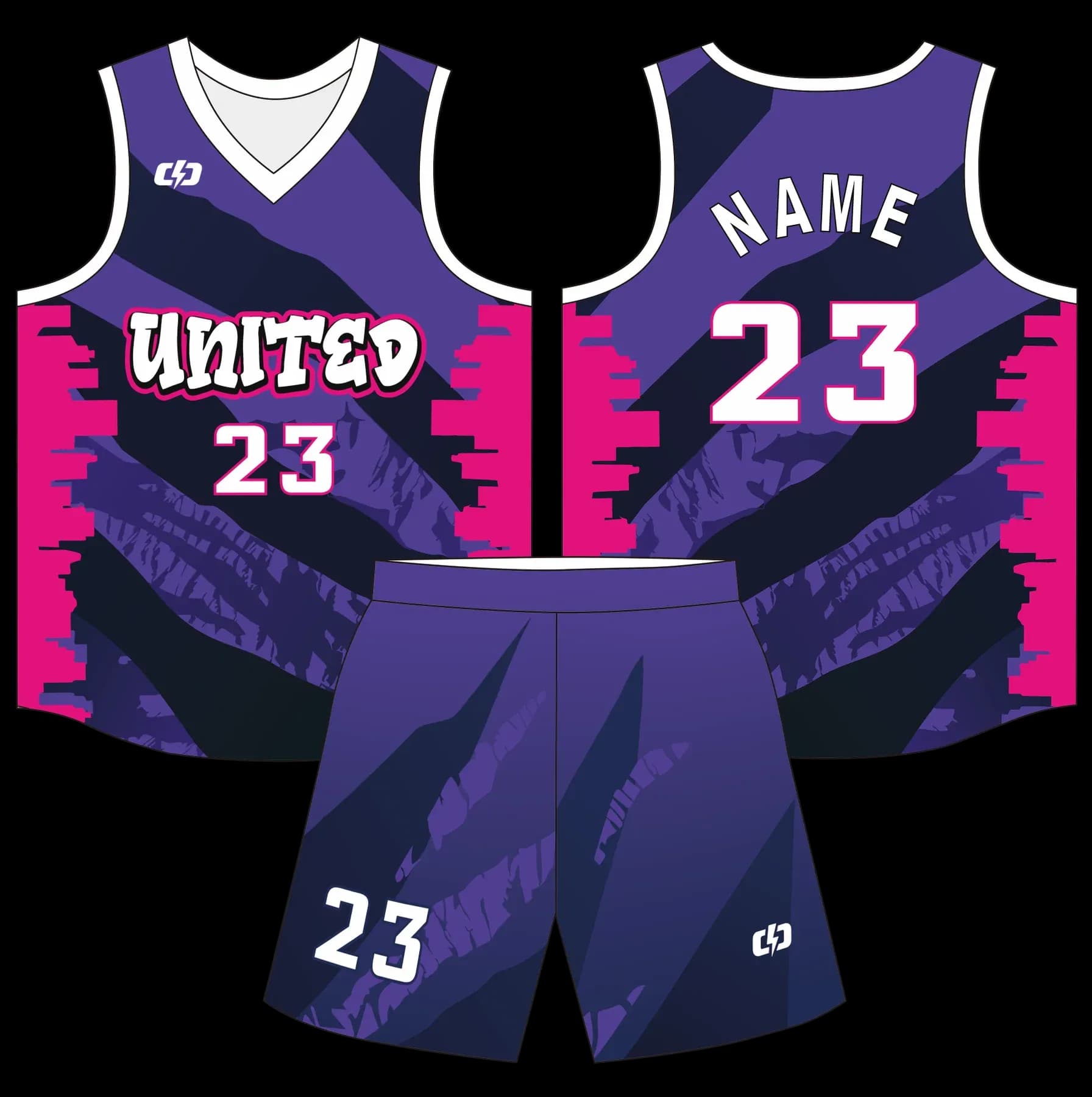 Custom basketball uniform design B76