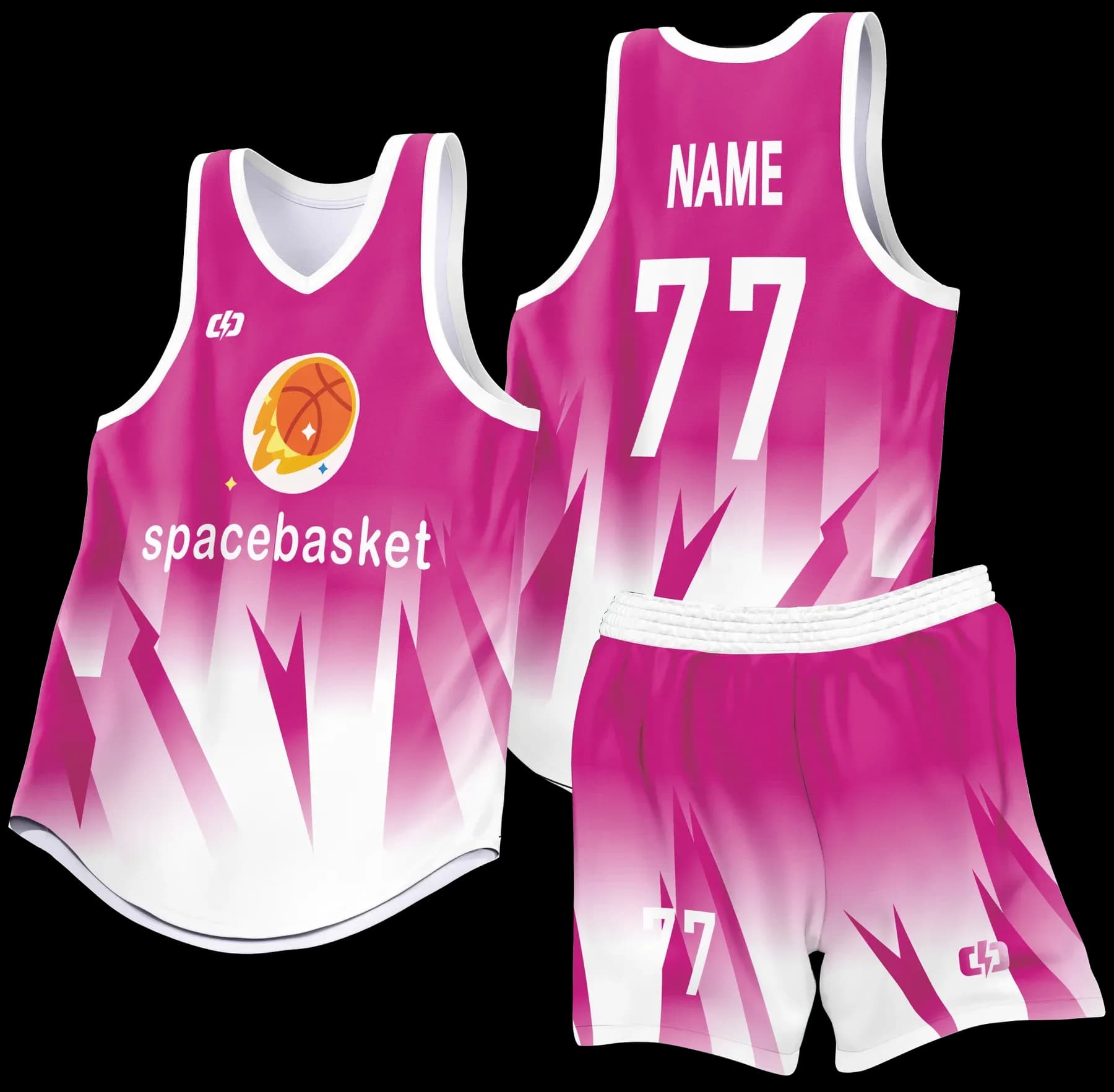 Custom basketball uniform design B94