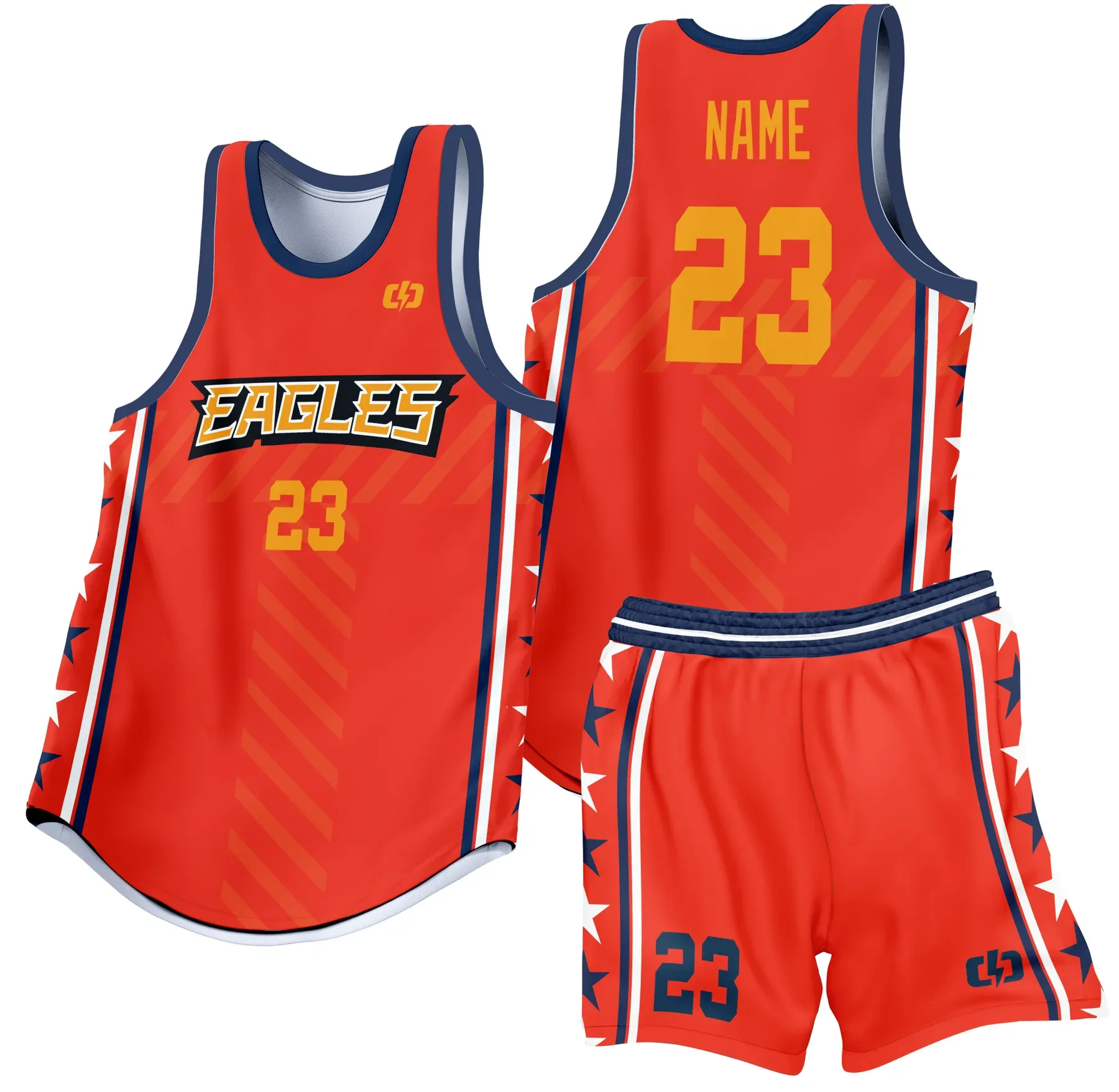 Custom basketball uniform design B39