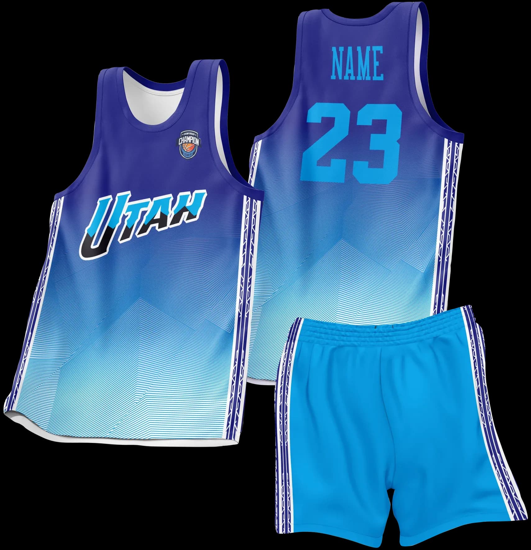 Custom basketball uniform design B21JW