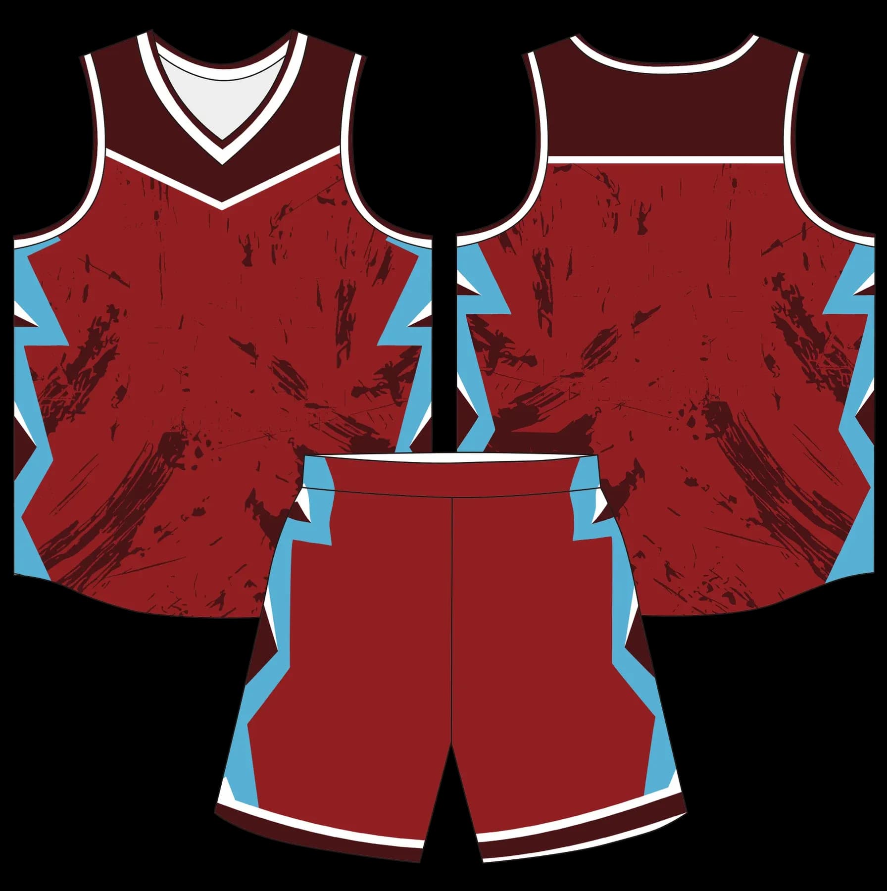 Custom basketball uniform design B90