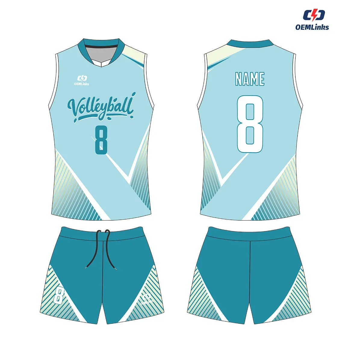 Custom volleyball uniform design UW19