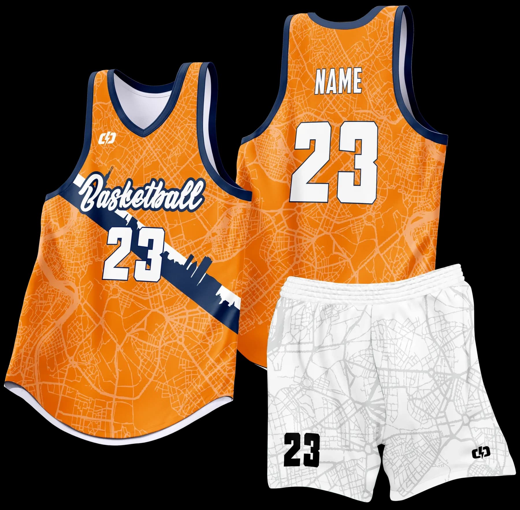 Custom basketball uniform design B82