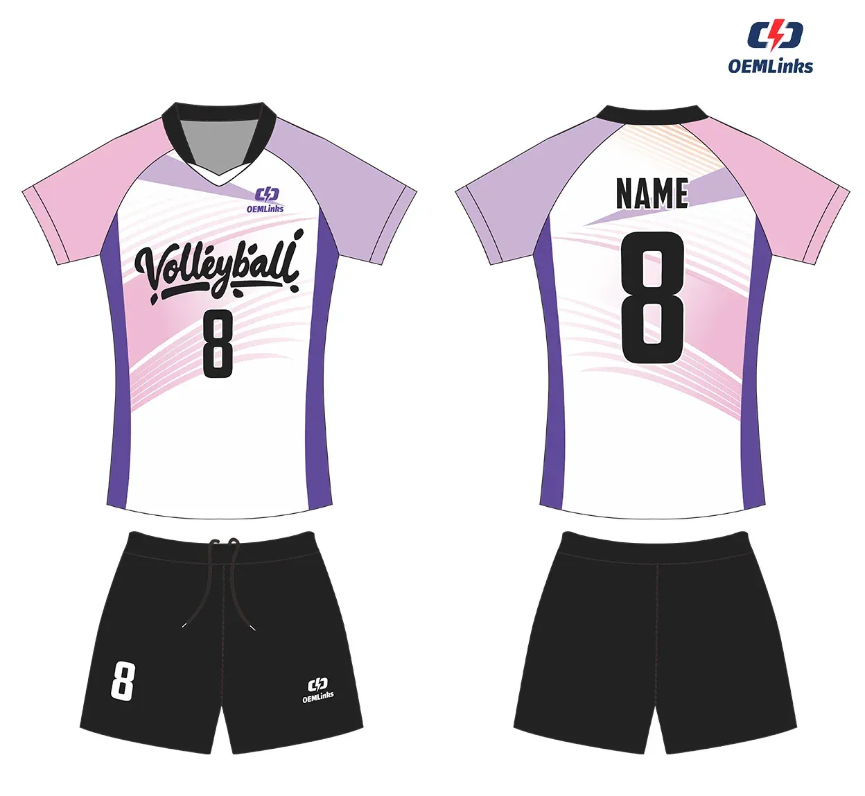 Custom volleyball uniform design UC09