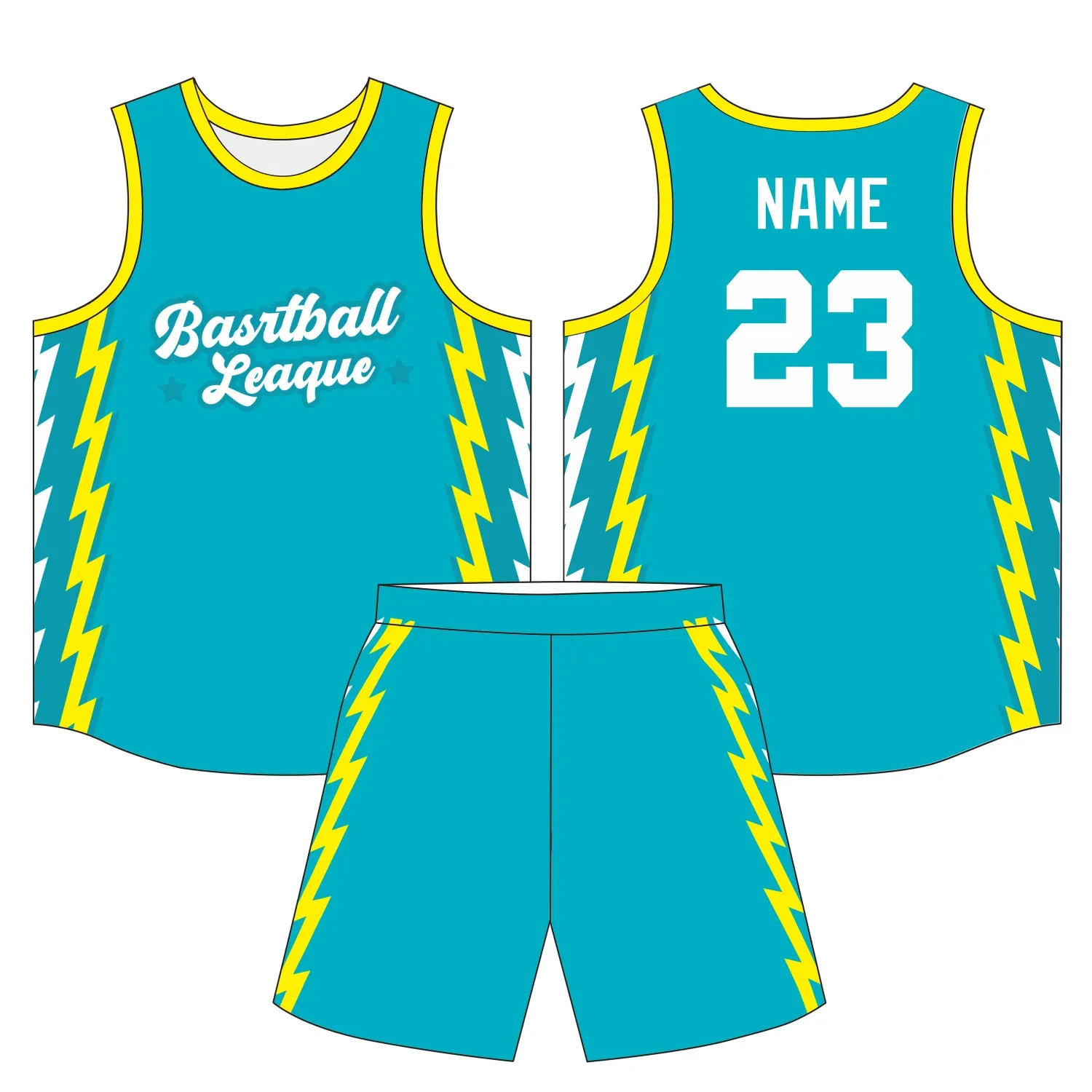 Custom basketball uniform design B40