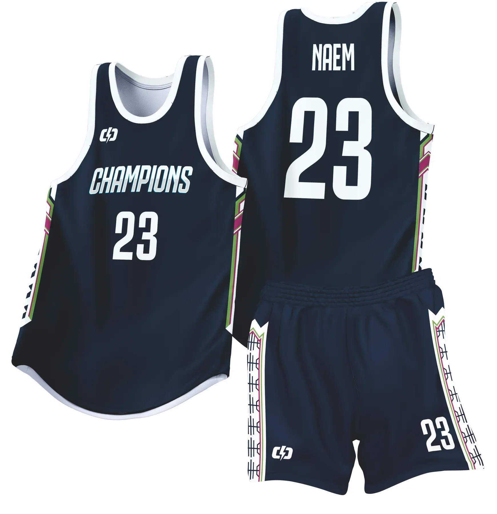 Custom basketball uniform design B68