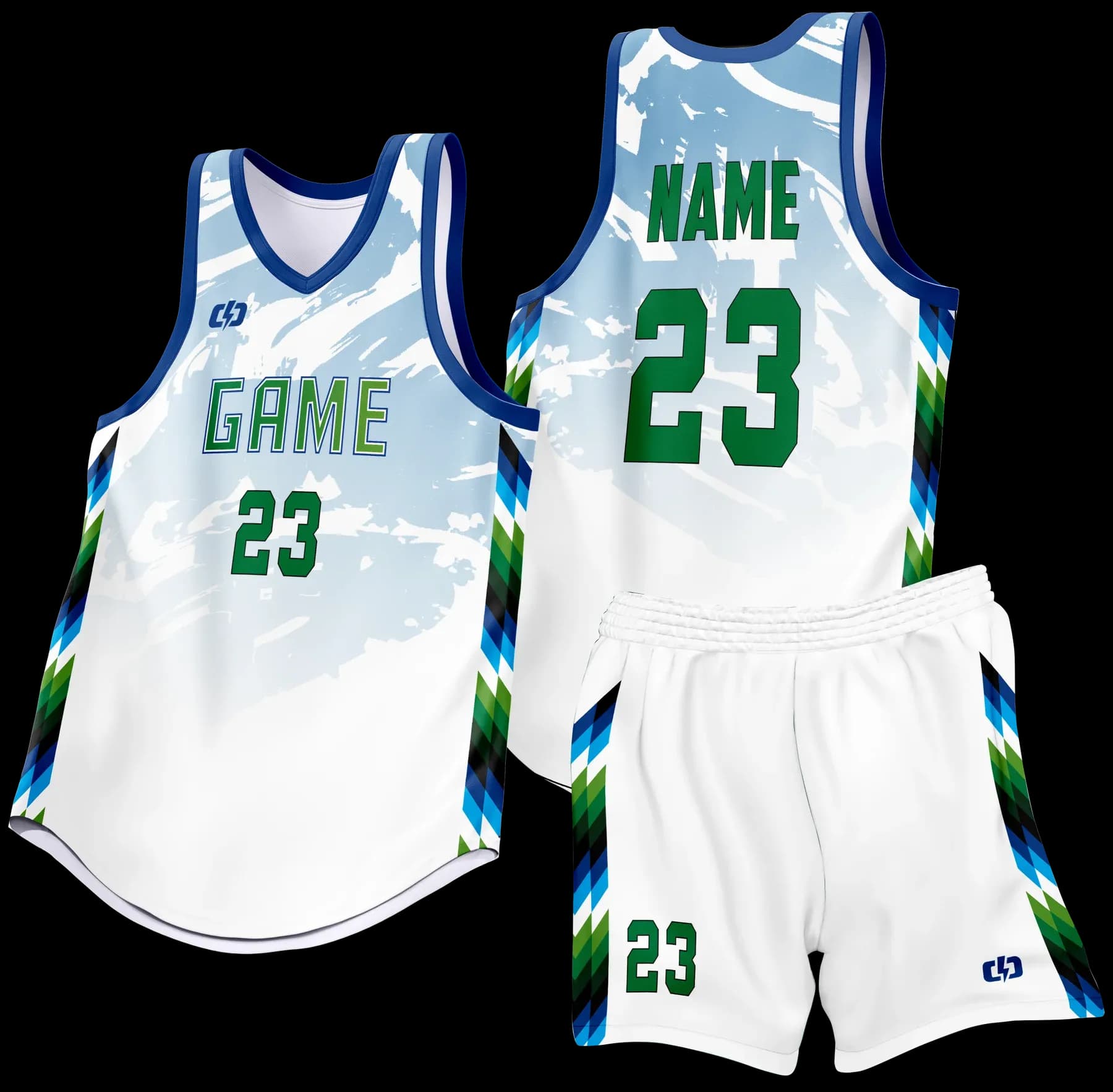 Custom basketball uniform design B93