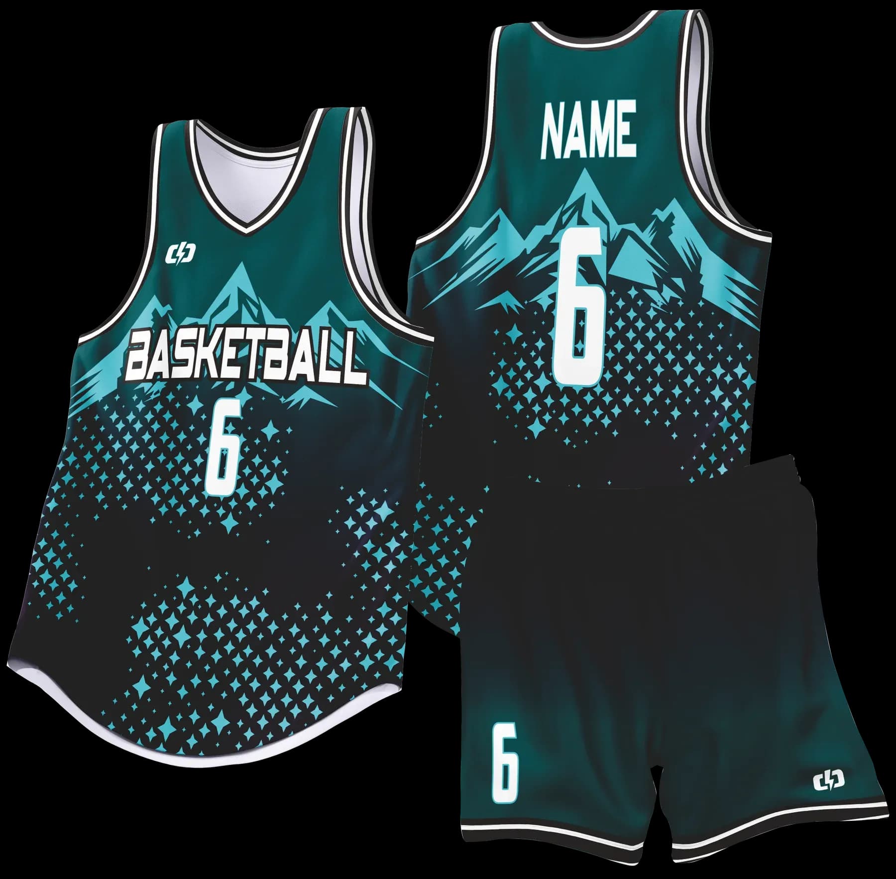 Custom basketball uniform design B95