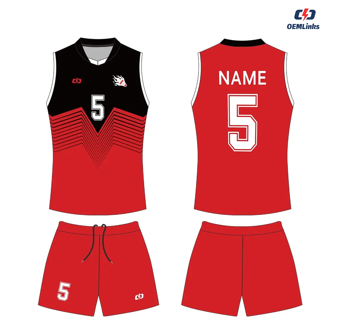 Custom volleyball uniform design UW20