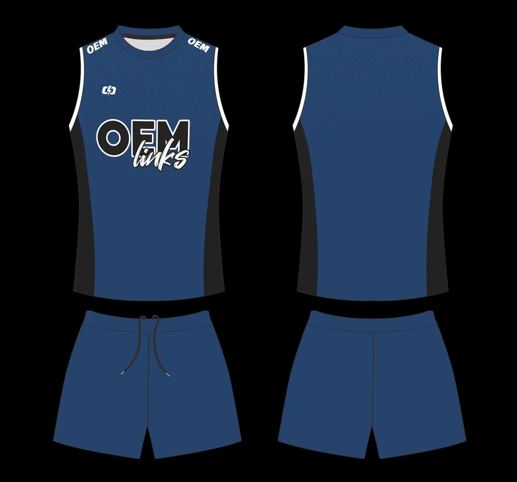 Custom volleyball uniform design UW14