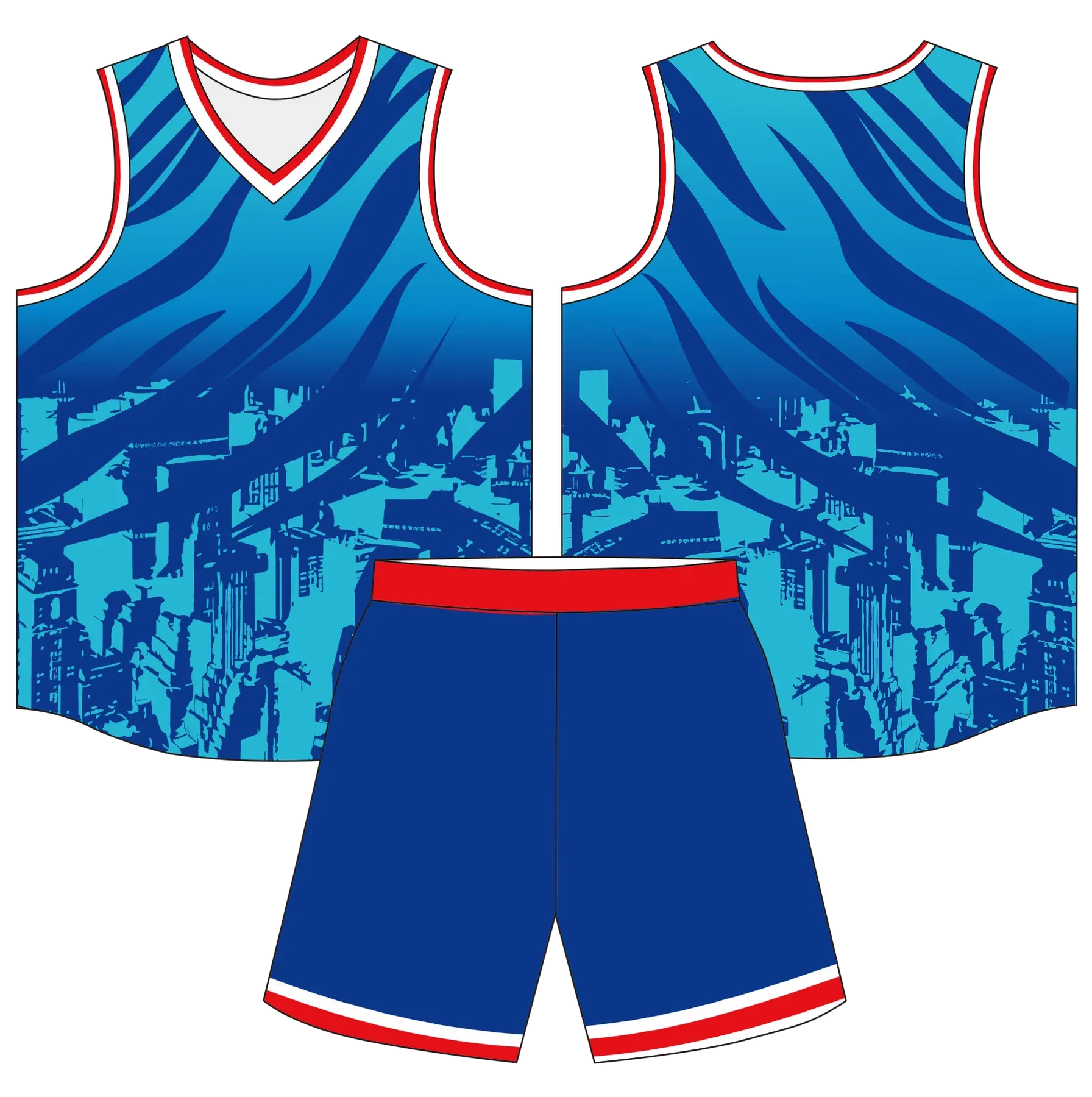 Custom basketball uniform design B92