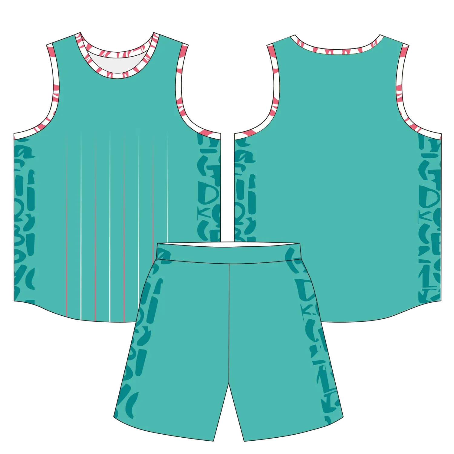 Custom basketball uniform design B63