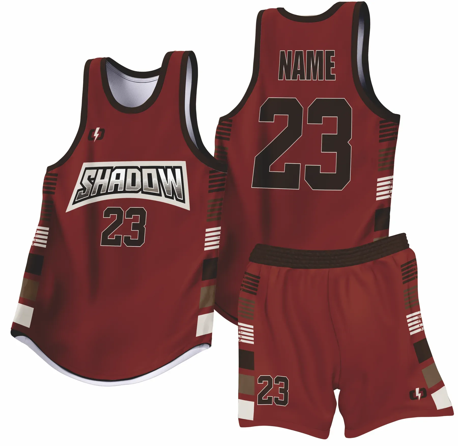 Custom basketball uniform design B78