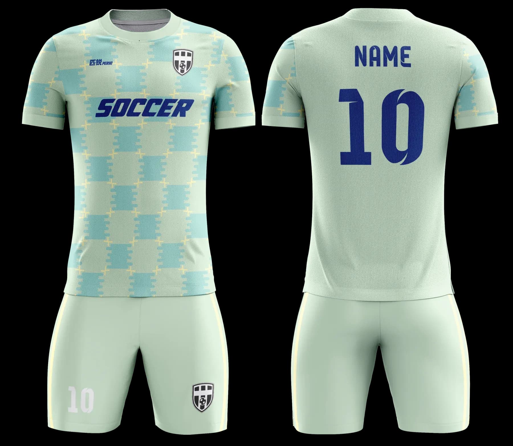 Custom soccer uniform design Z041JW