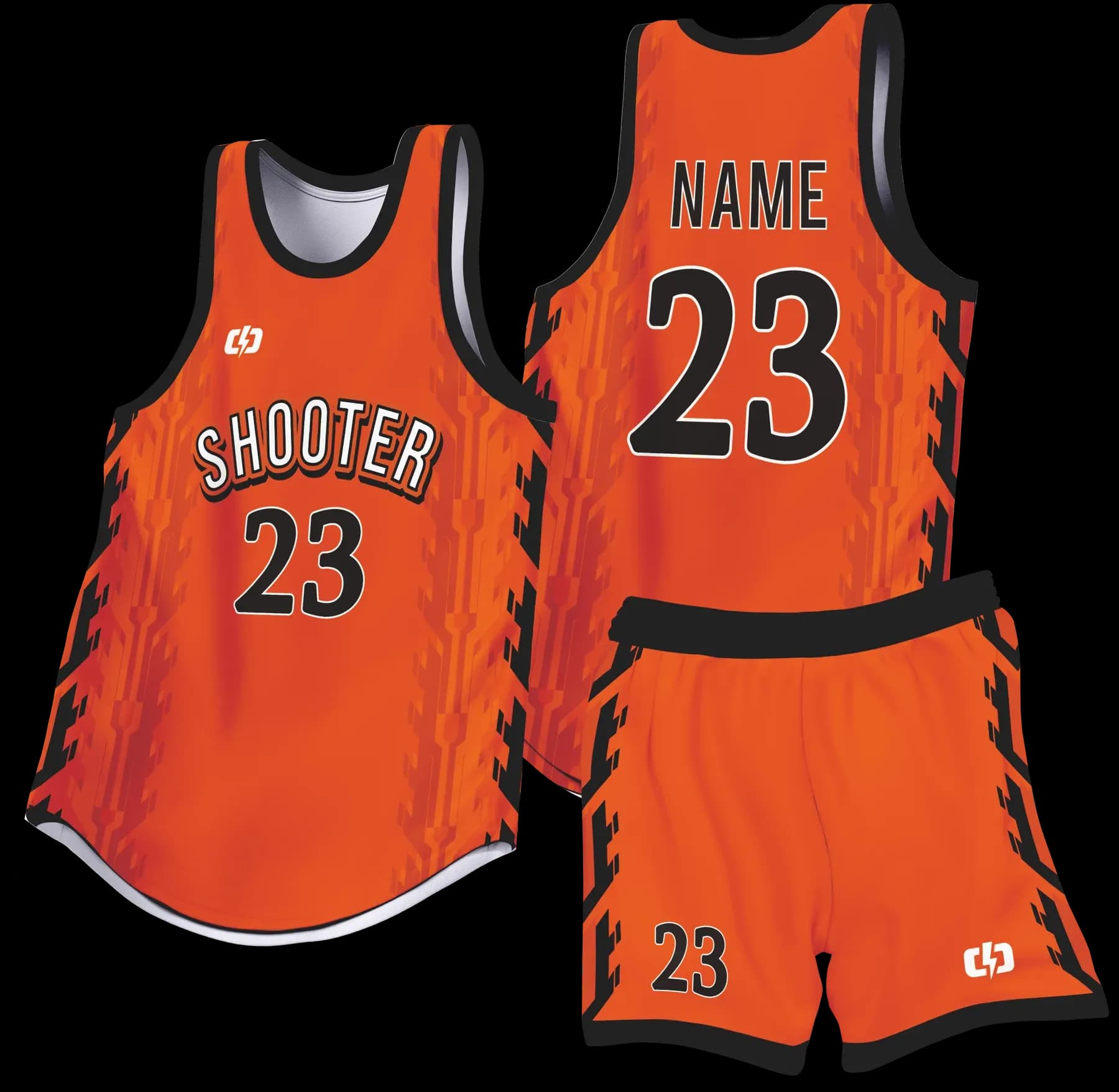 Custom basketball uniform design B88
