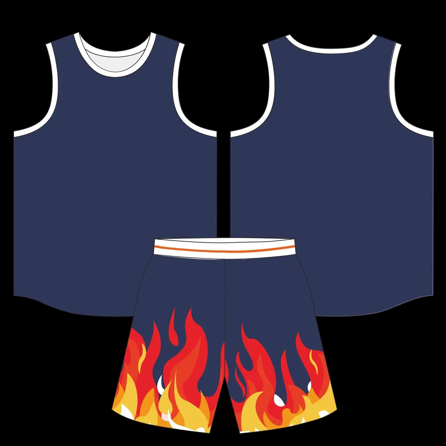 Custom basketball uniform design B29